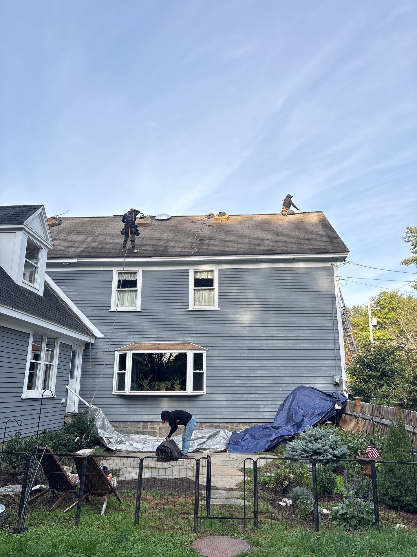 Roof Replacement & Chimney Removal – Westford, MA by Mighty Dog Roofing of Greater Middlesex County