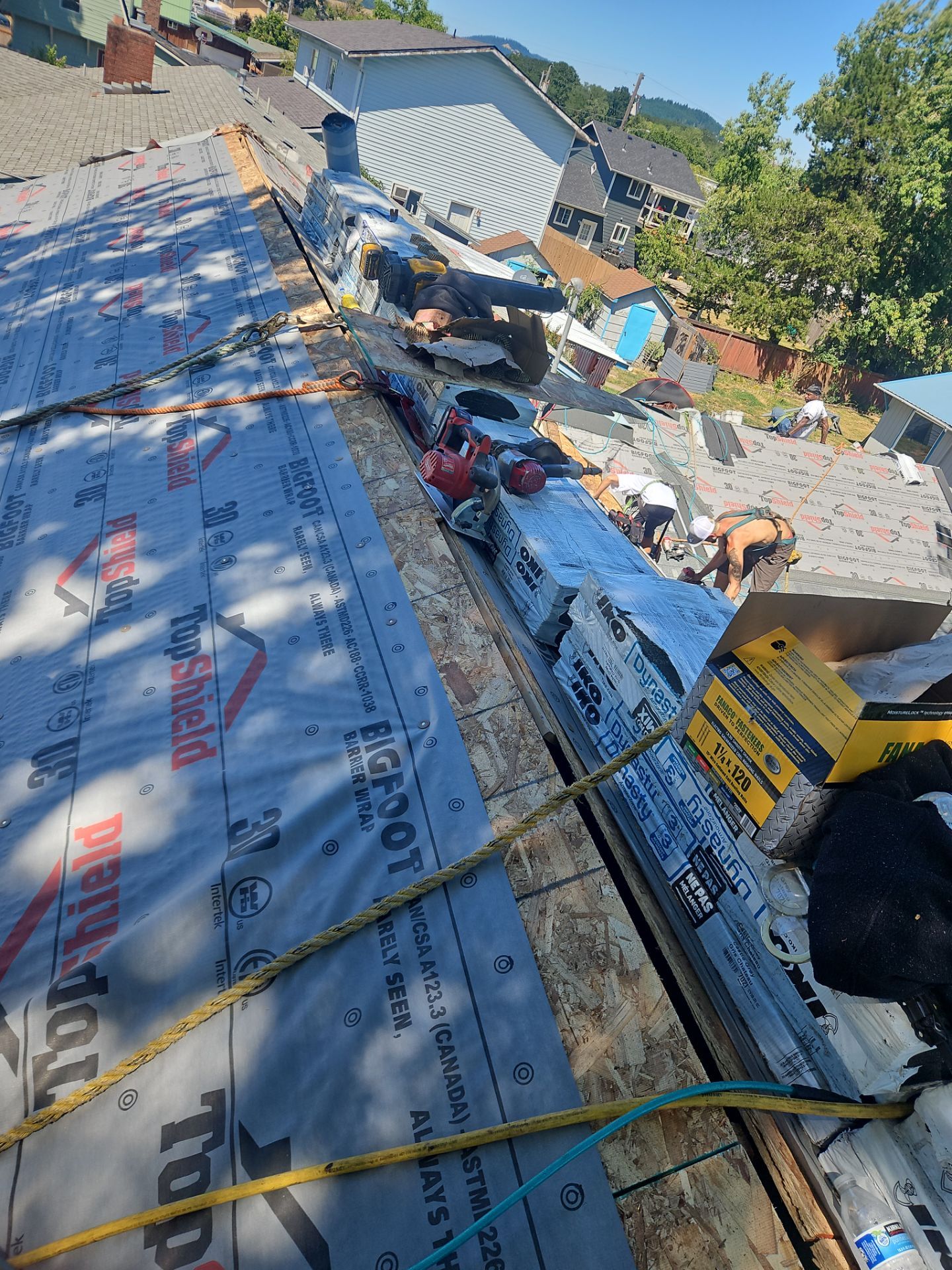 Residential Roofing Installation using IKO Dynasty (Color: Summit Grey) by Orezona Building & Roofing Company, Inc.