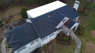 A gorgeous new roof to start on rebuilding the life in this home.
