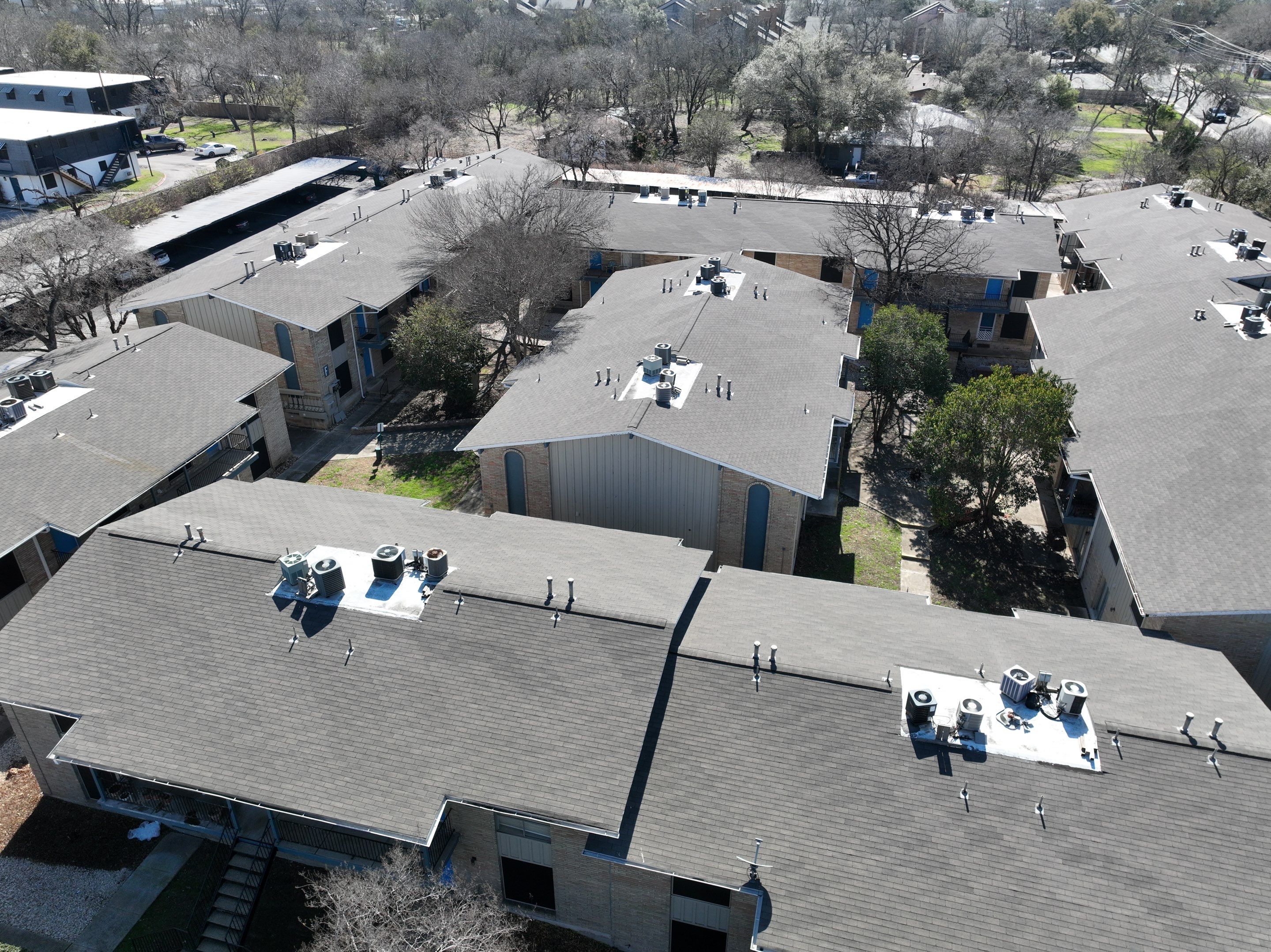 Commercial Roof Inspection using Drone Inspection by Premier Roofing and Contracting
