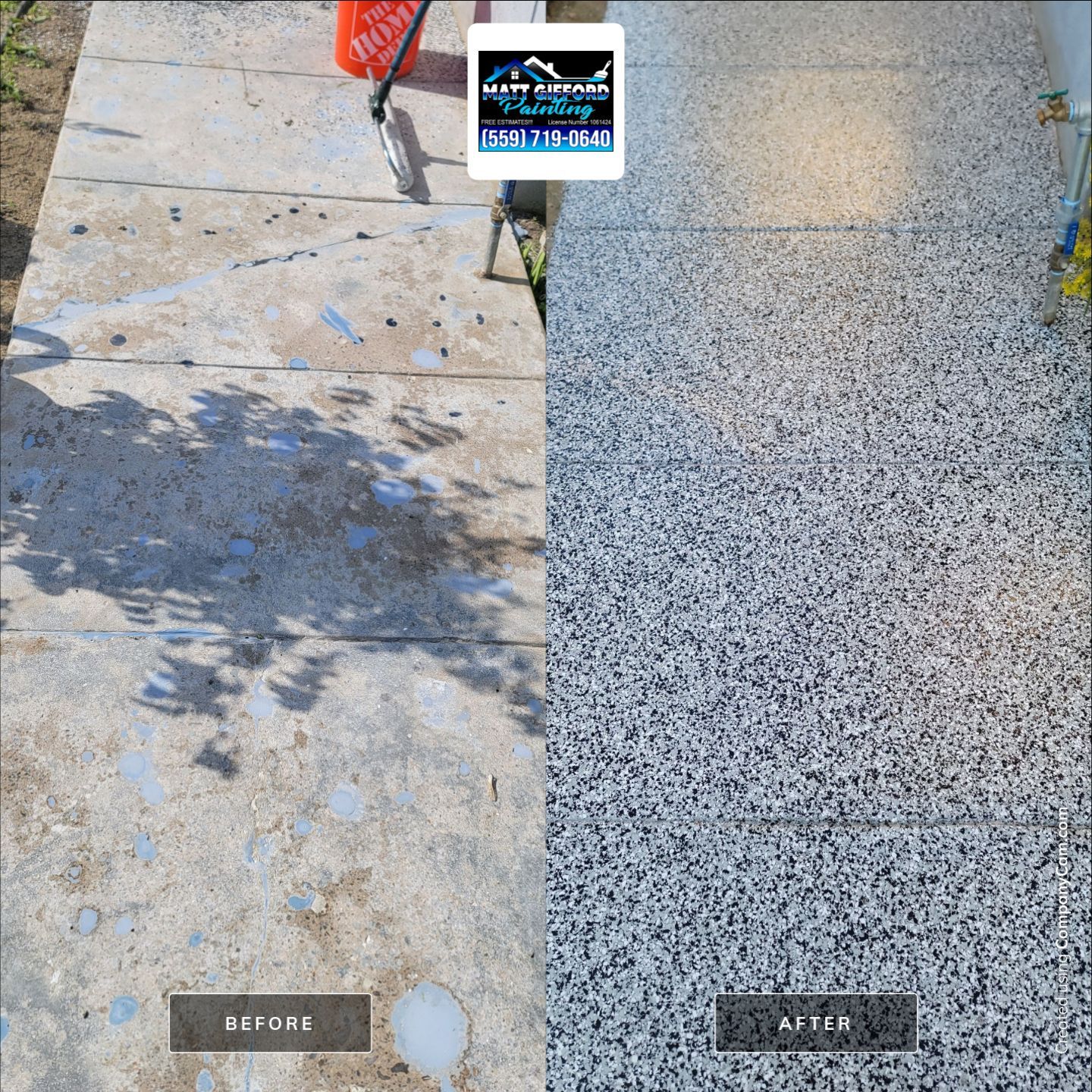 Front Porch and walkway by MGP Coatings