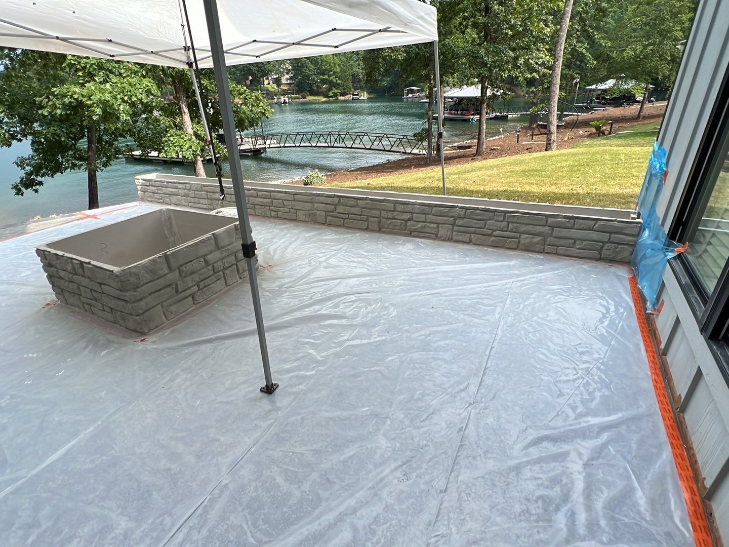 Stamped Concrete Patio by Xtreme Concrete Services
