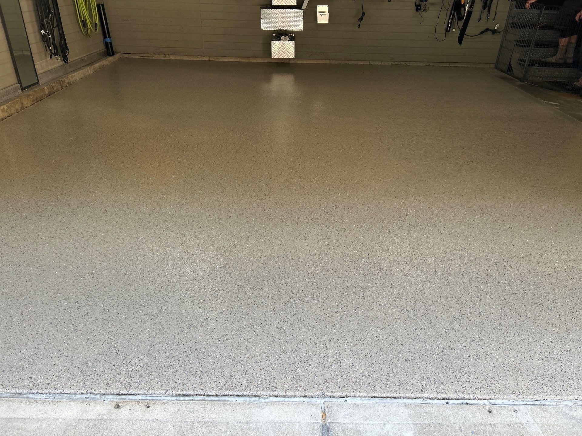 Armadillo Garage & Patio Coating in South Bend! by Innovative Spaces / Innovative Concrete Coatings