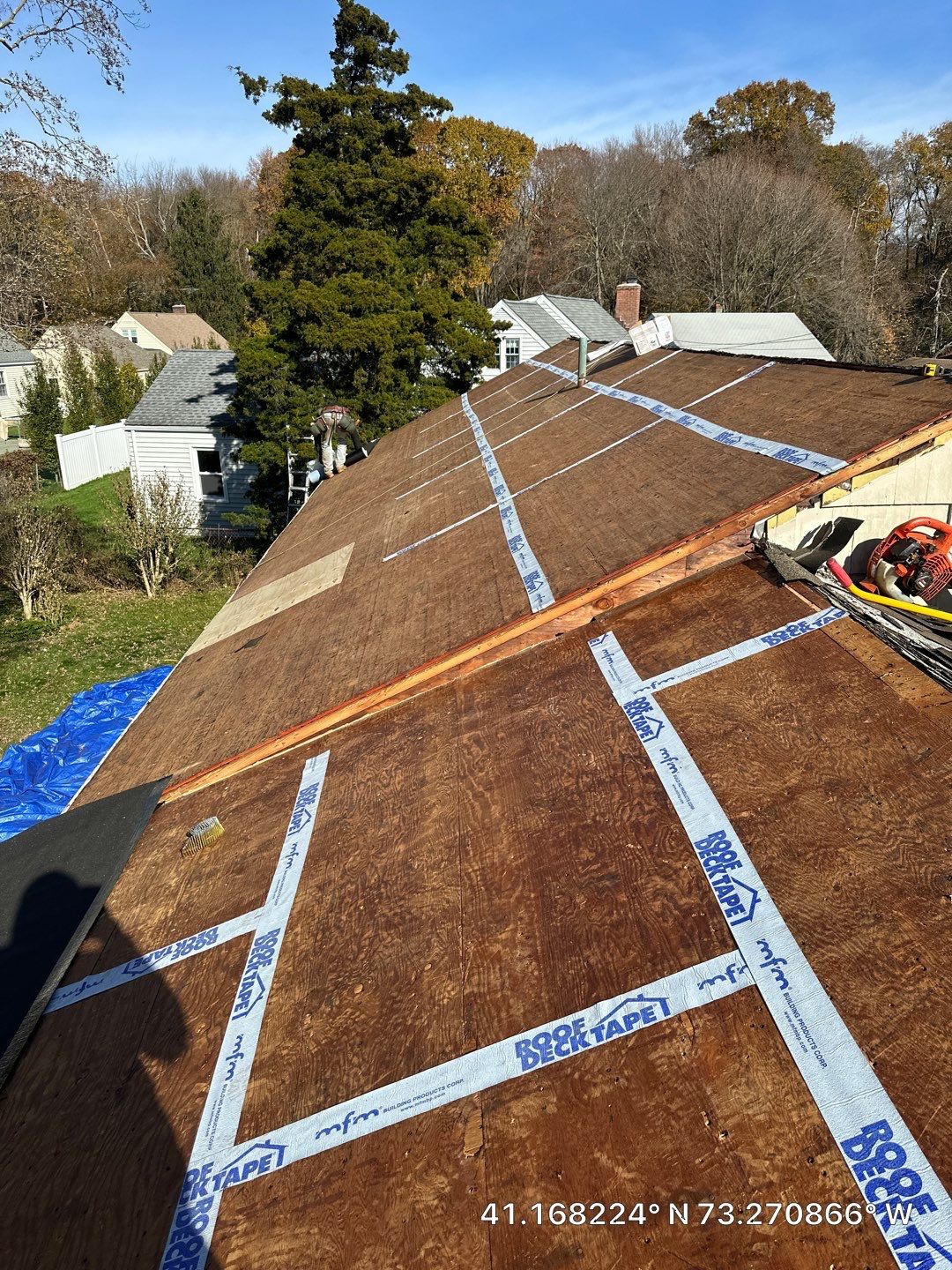 Residential Roofing Installation using Owens Corning Duration Driftwood by A Plus Exterior