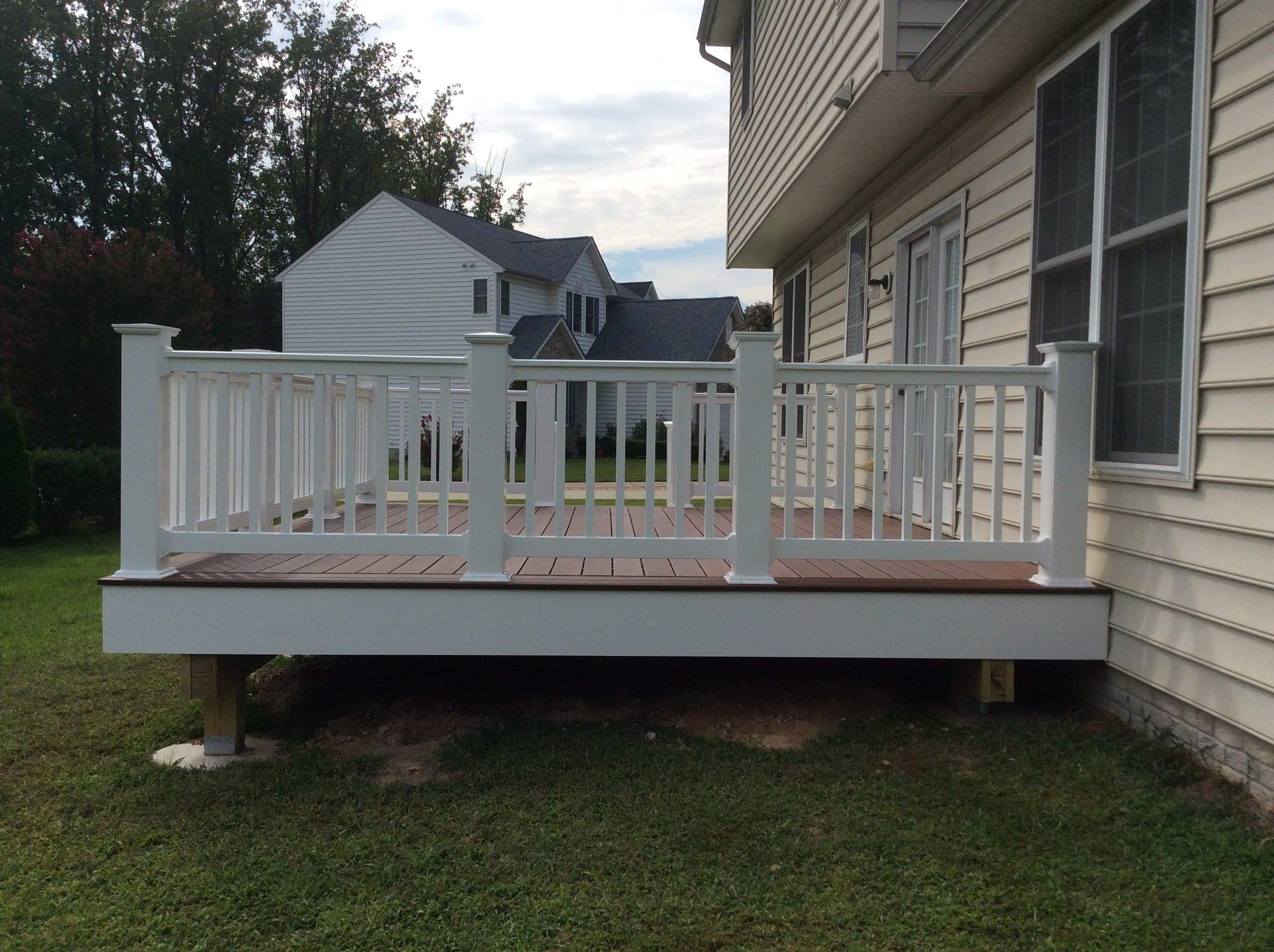 Deck Installation using New Composite Deck Board by Alpha Design Services