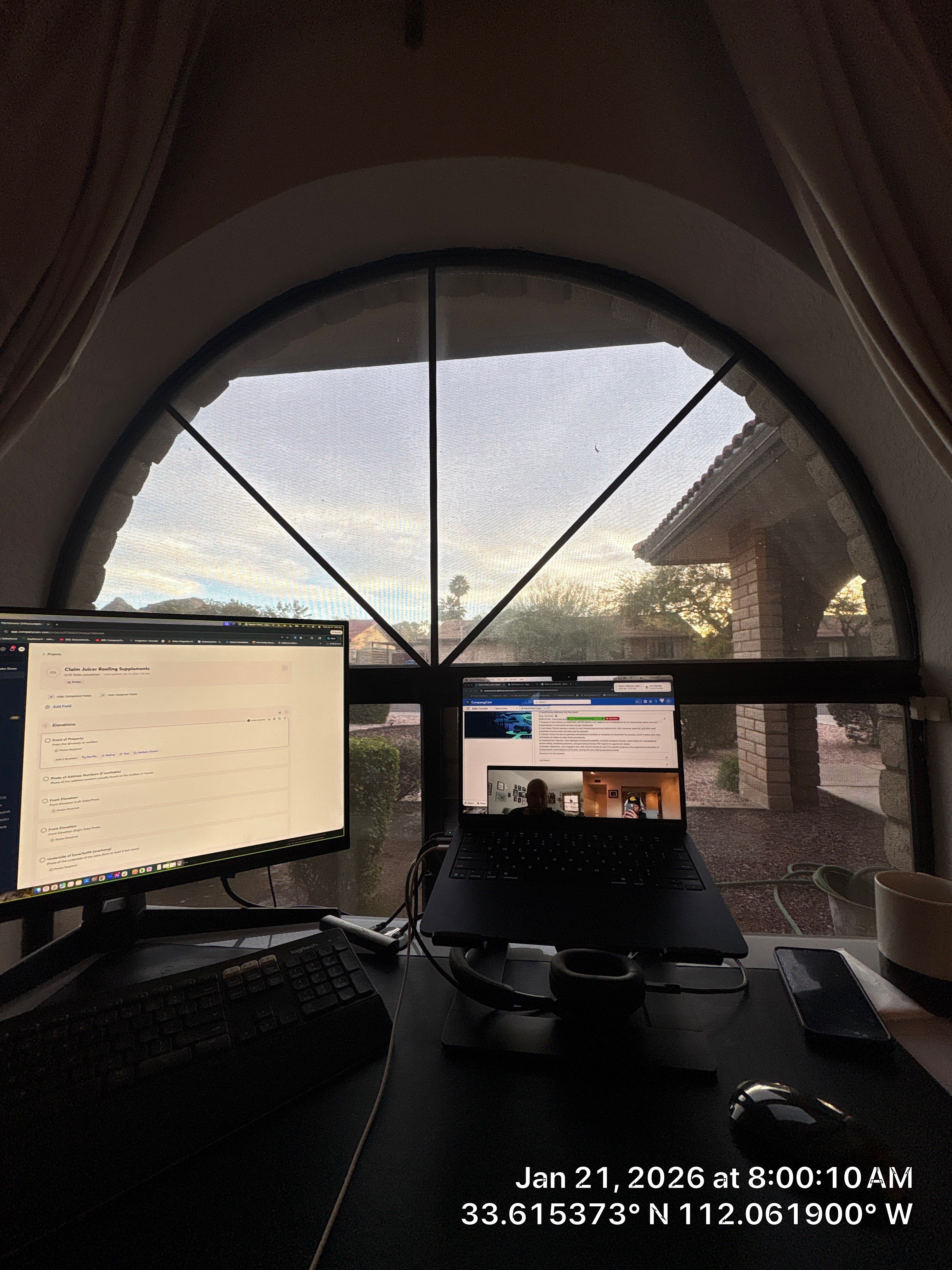 Office Lights by CompanyCam Sales Demo