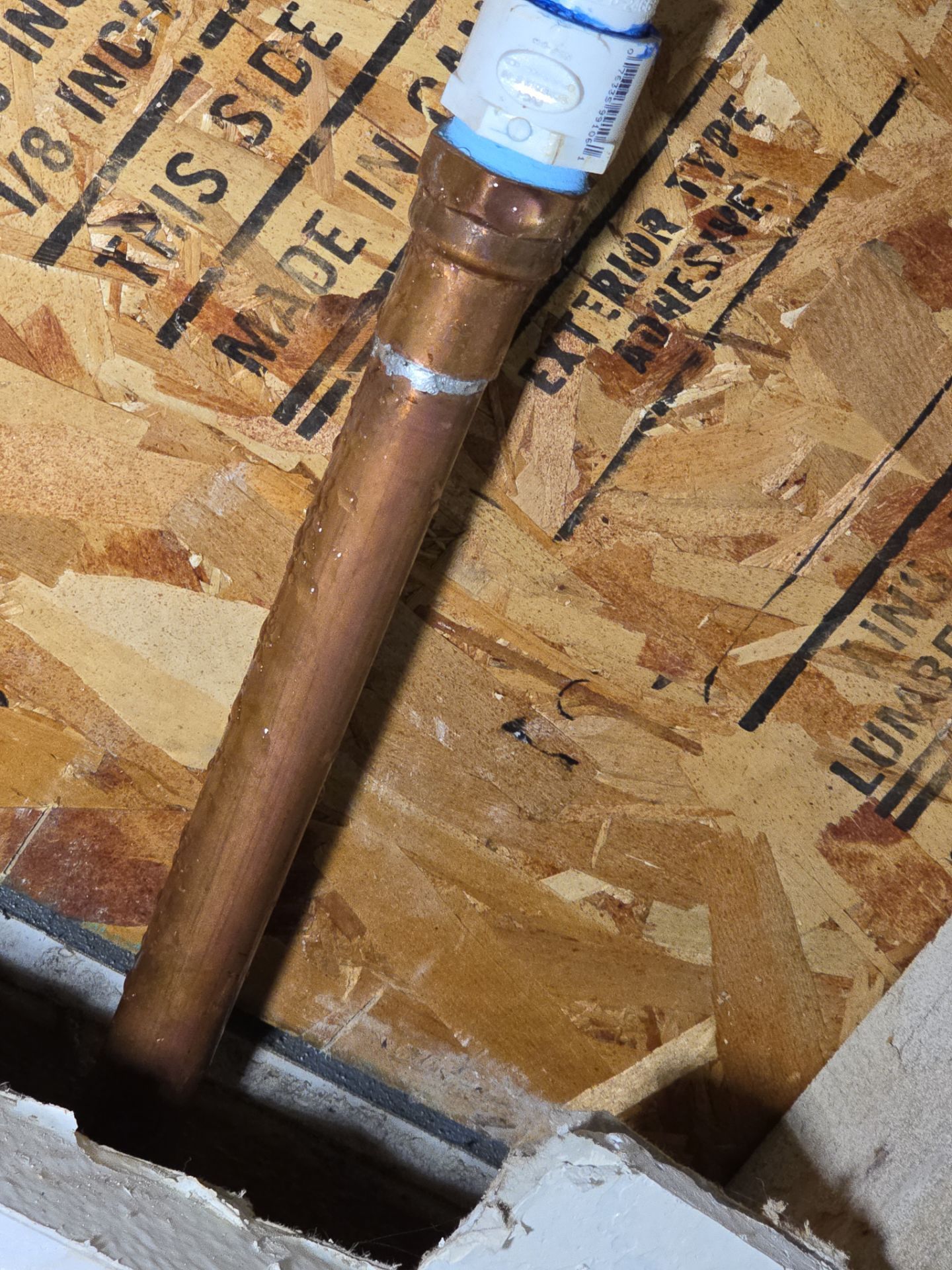 Installation of New Piping in Ceiling by Us Plumbing 