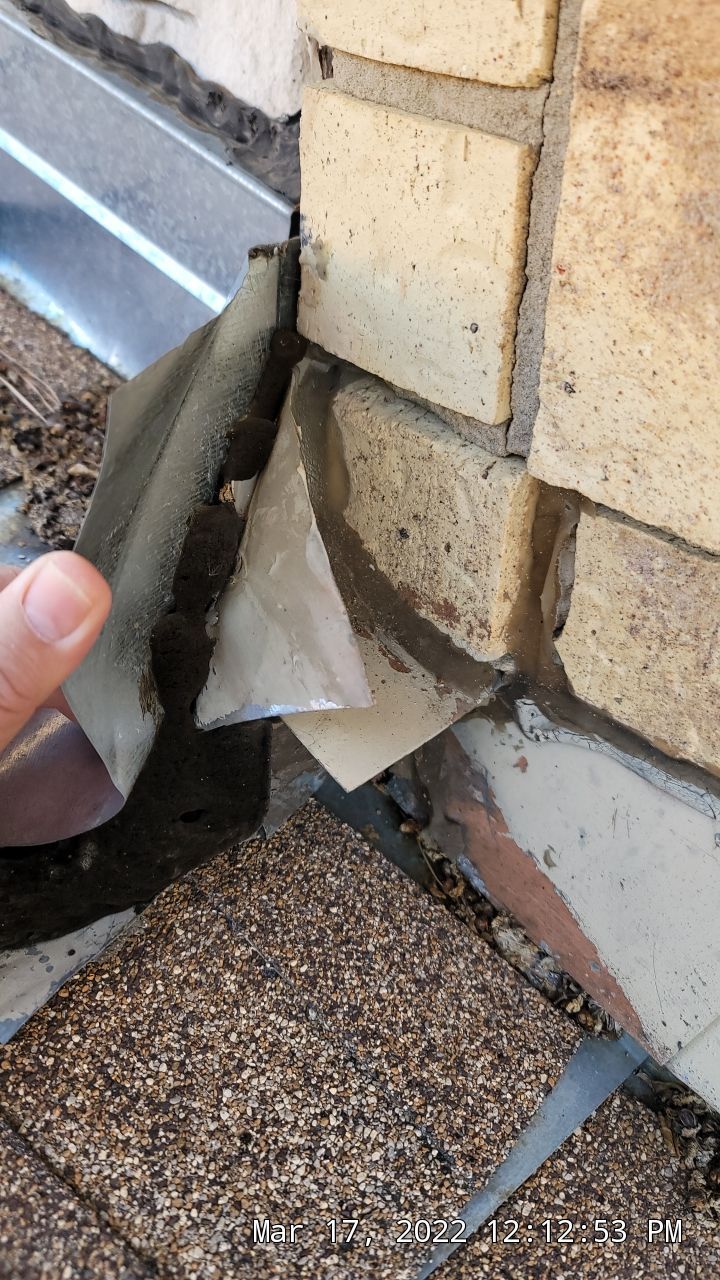 Leak Repair over Master Bedroom and Bathroom by Tex-Line Roofing