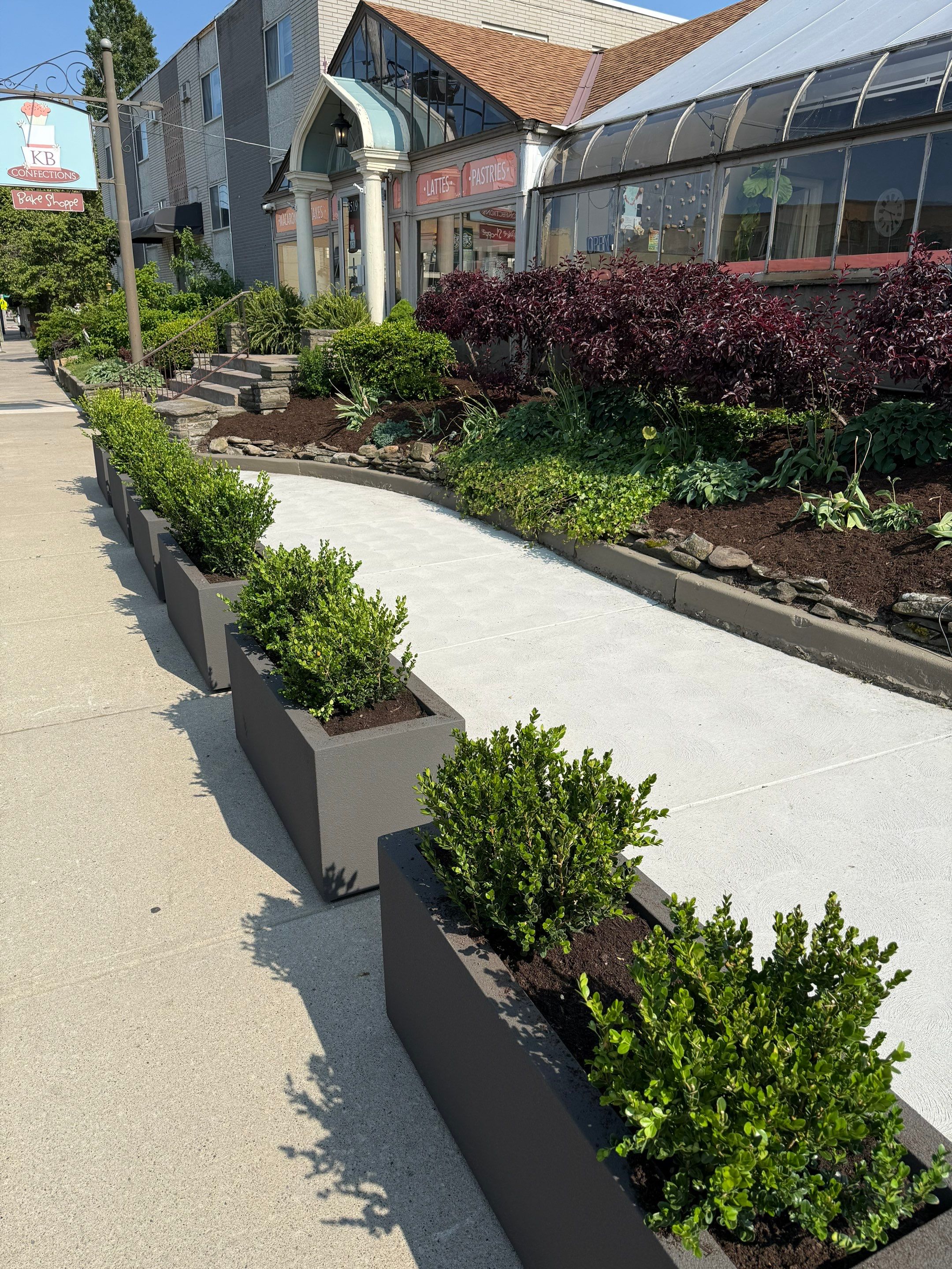 Bakery Commercial Install by Elm Rose Gardens