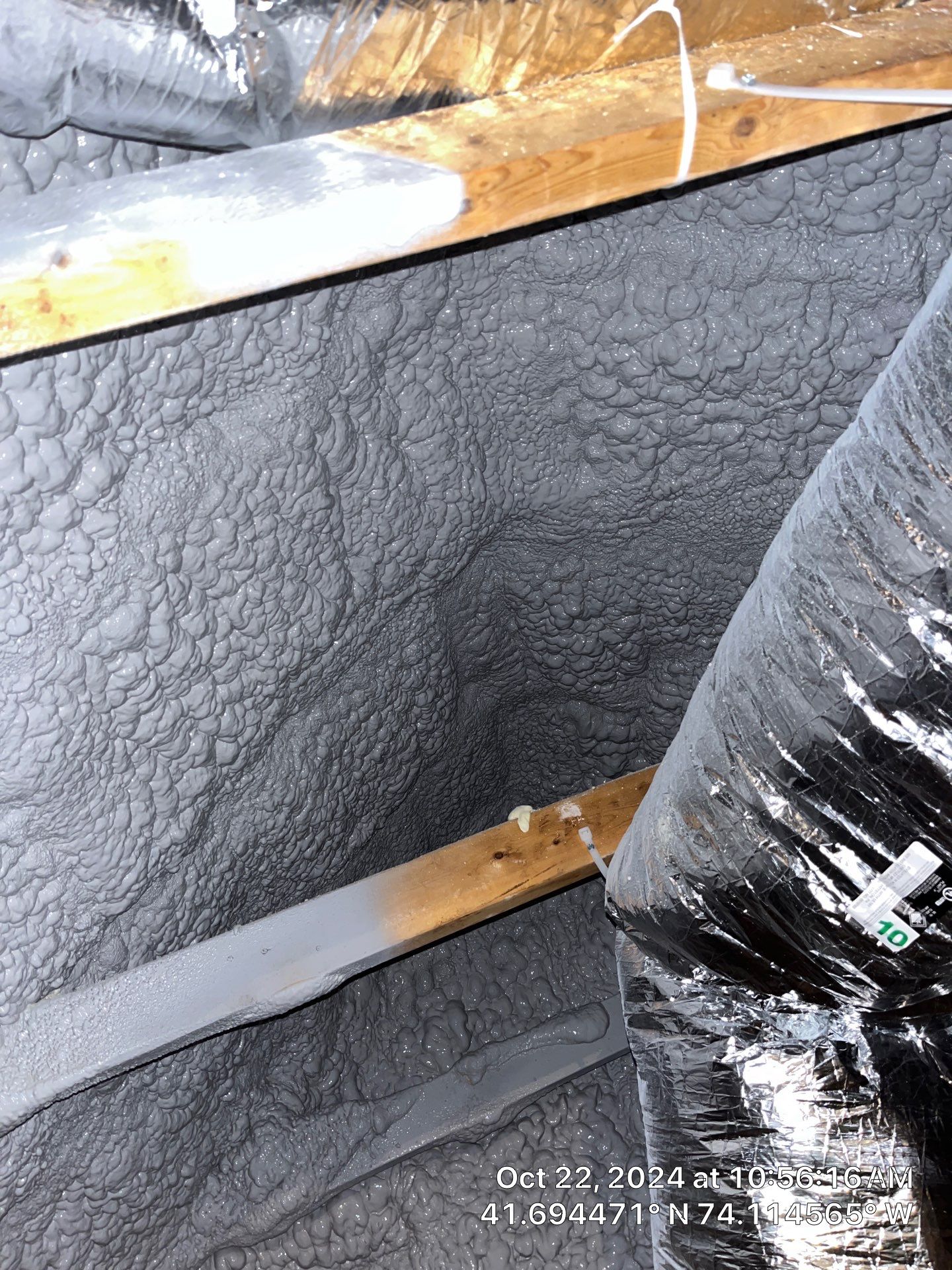 Attic Insulation using open cell spray foam by NYS Foam & Energy