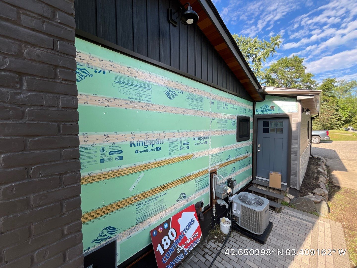 Siding Replacement using Alside Gray Oak by 180 Contractors
