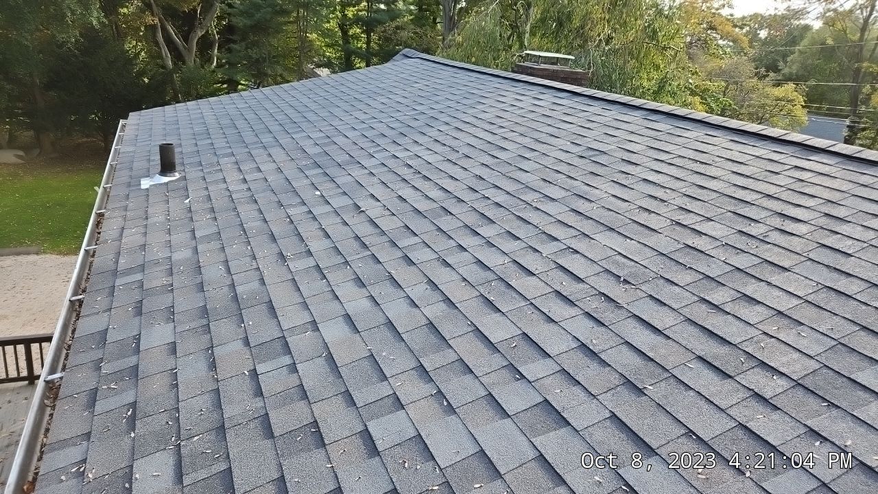 Residential Roofing Installation using Owens Corning TruDefinition Williamsburg gray by A Plus Exterior