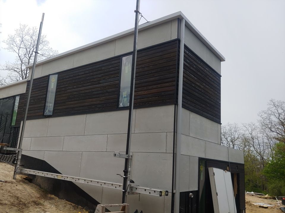 Gutter Installation using Custom 6x6 Fiberglass Gutter in Falmouth, MA by Gutter Pro Enterprises