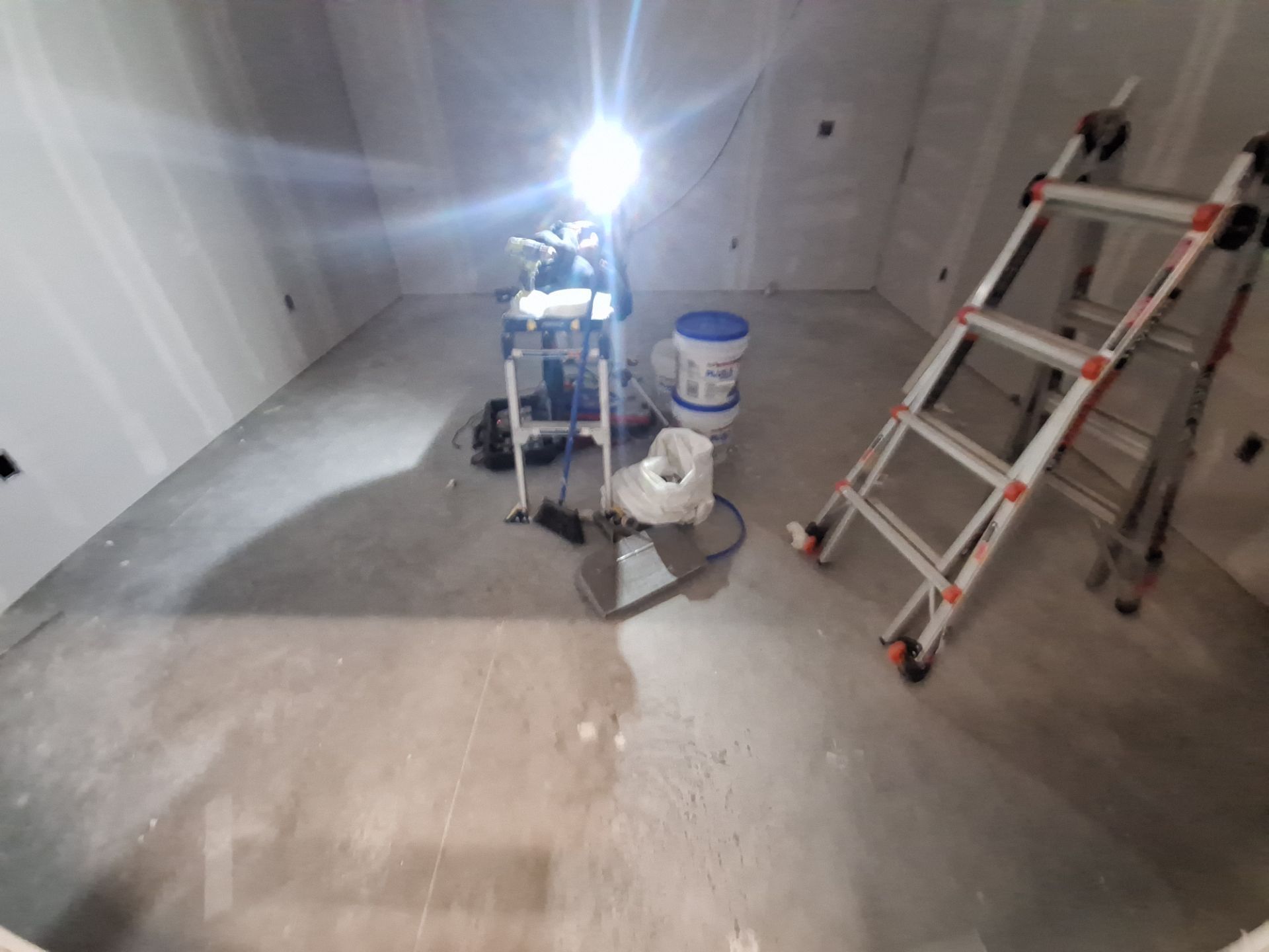 New room build epoxy floor & paint! by Gordon Painting