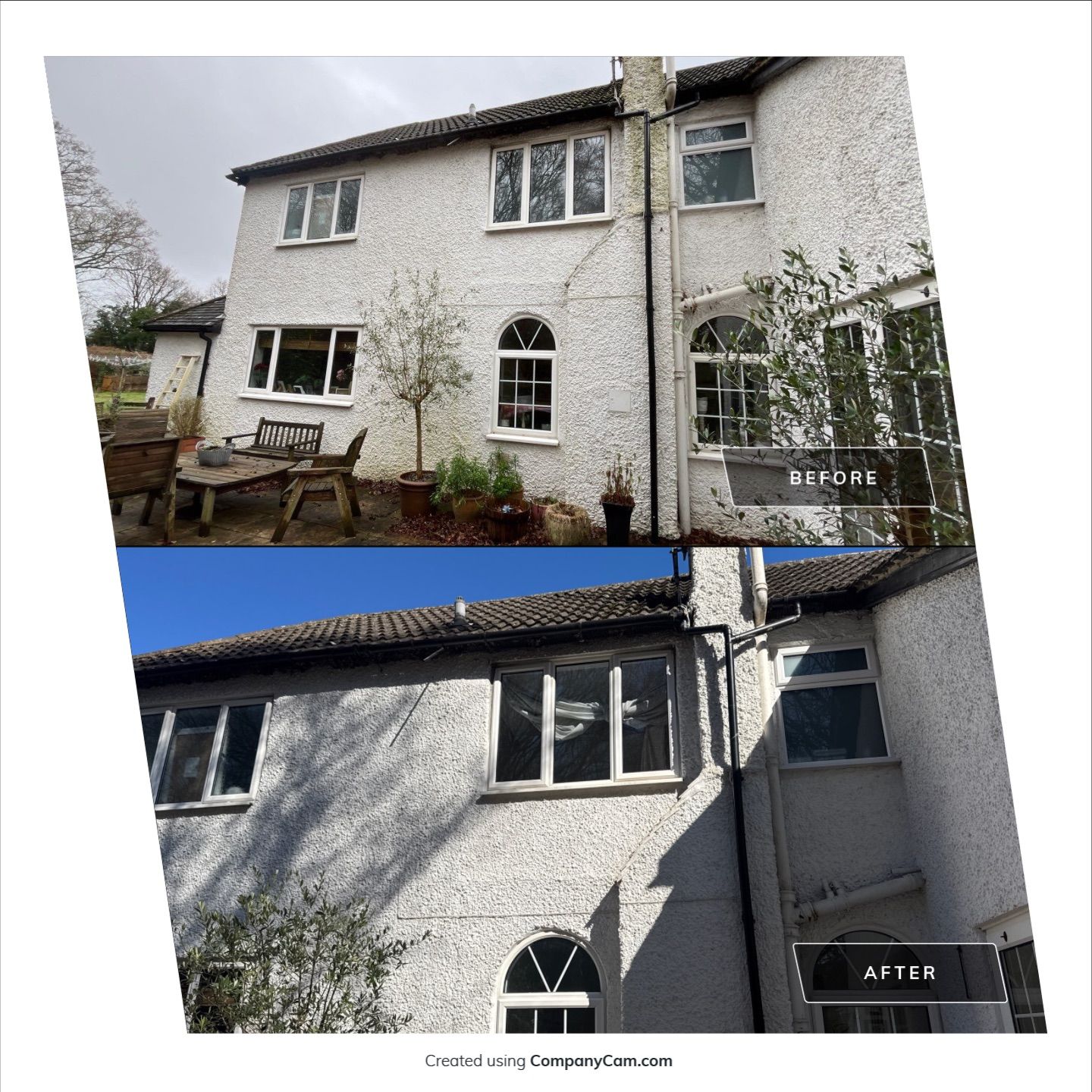 Render Clean using Pureseal Biocide by Ges Exterior Cleaning ltd