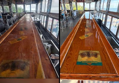 LOCAL FAMOUS FL KEYS BAR REFINISH