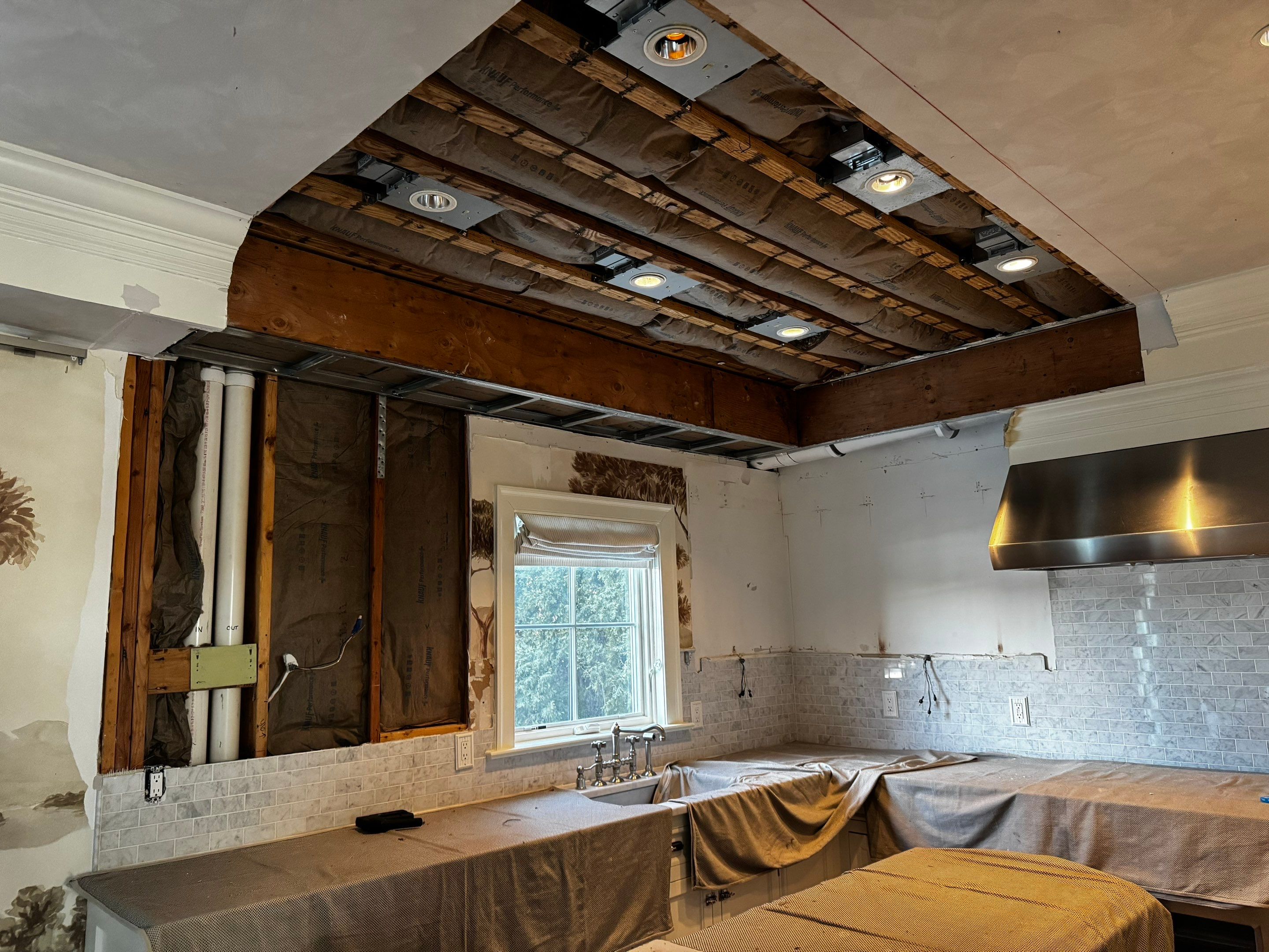 Water Damage Repairs in Luxury Kitchen and Primary Bathroom by Fox Hill Luxury Real Estate Services