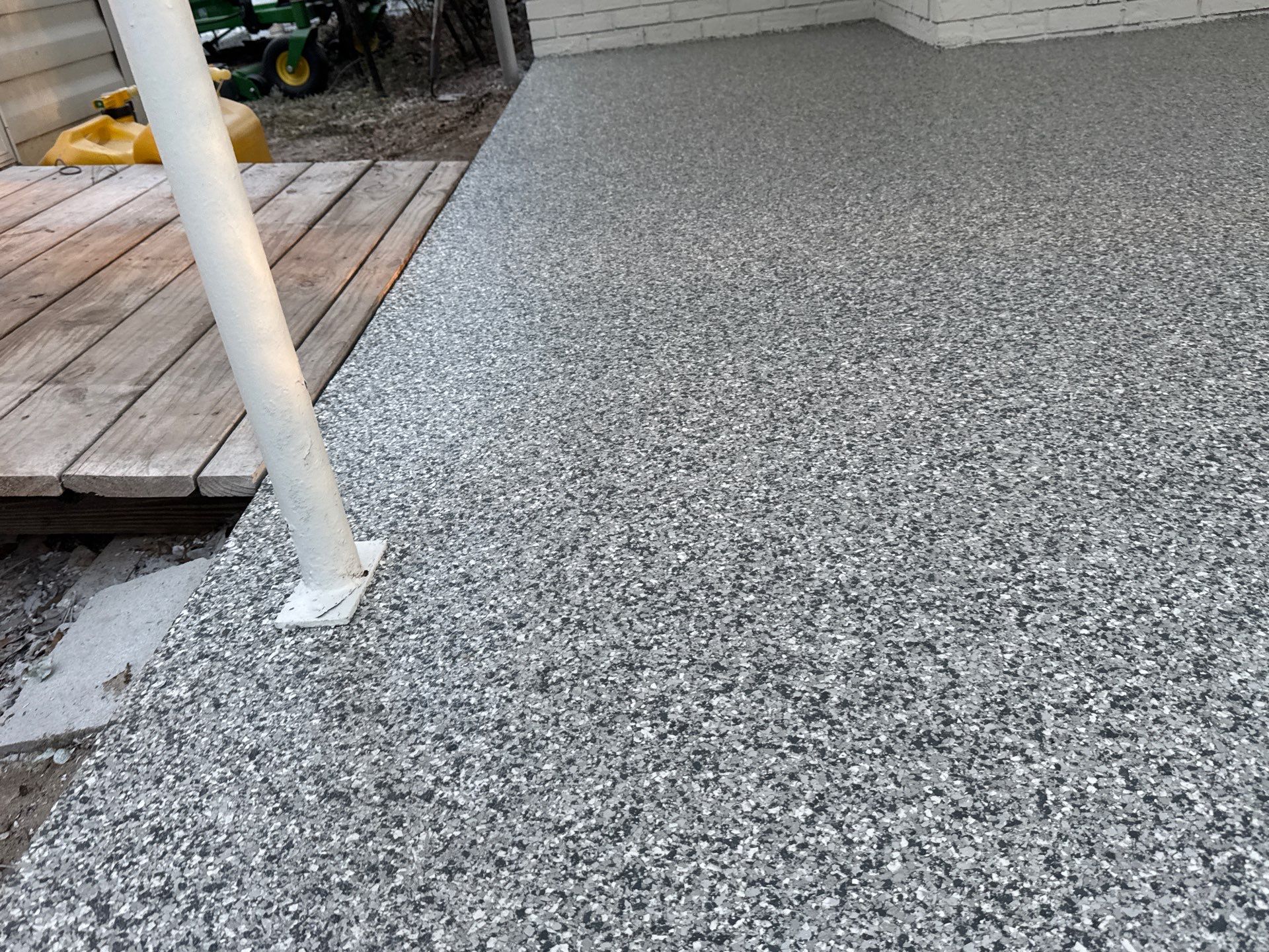 Carport in High Springs, FL in Slate Stone by Cross Creek Concrete Coatings