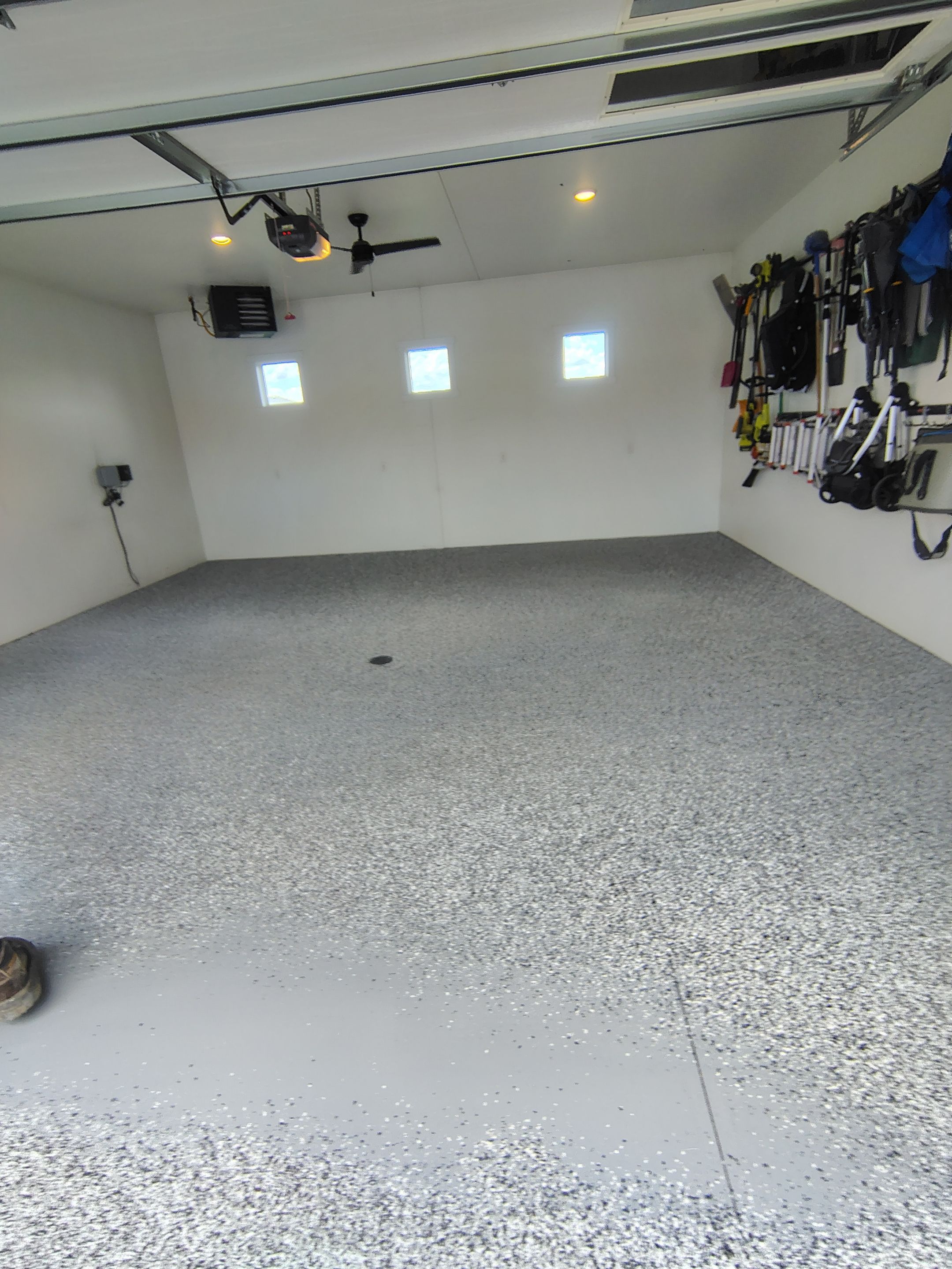 Dell Rapids Multi-Car Garage Concrete Floor Coating and Repair by Select Painting, Coatings & Garage Cabinets