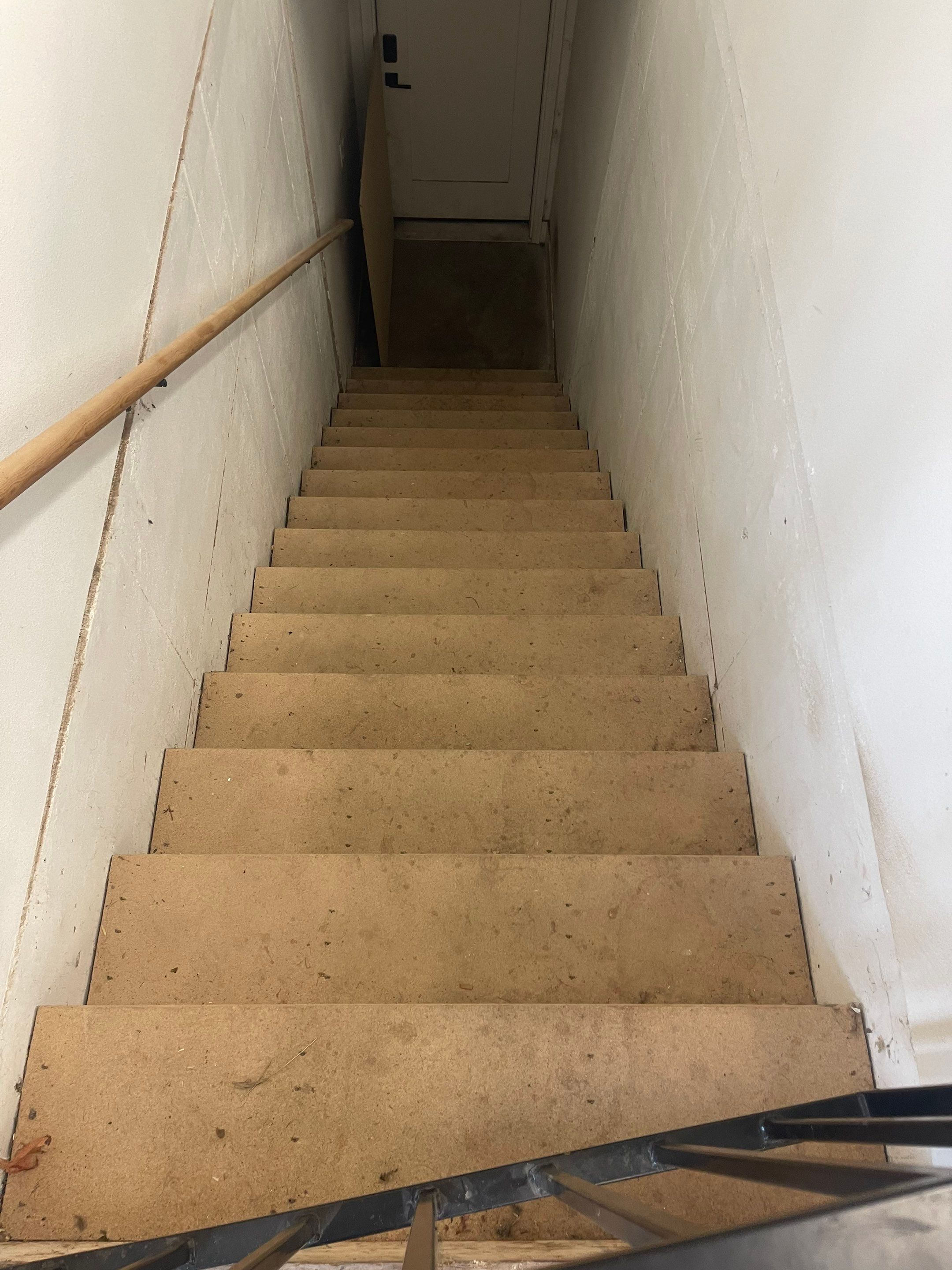 Epoxy Flake Garage Floor and Stair Coating in Sioux Falls by Select Painting, Coatings & Garage Cabinets