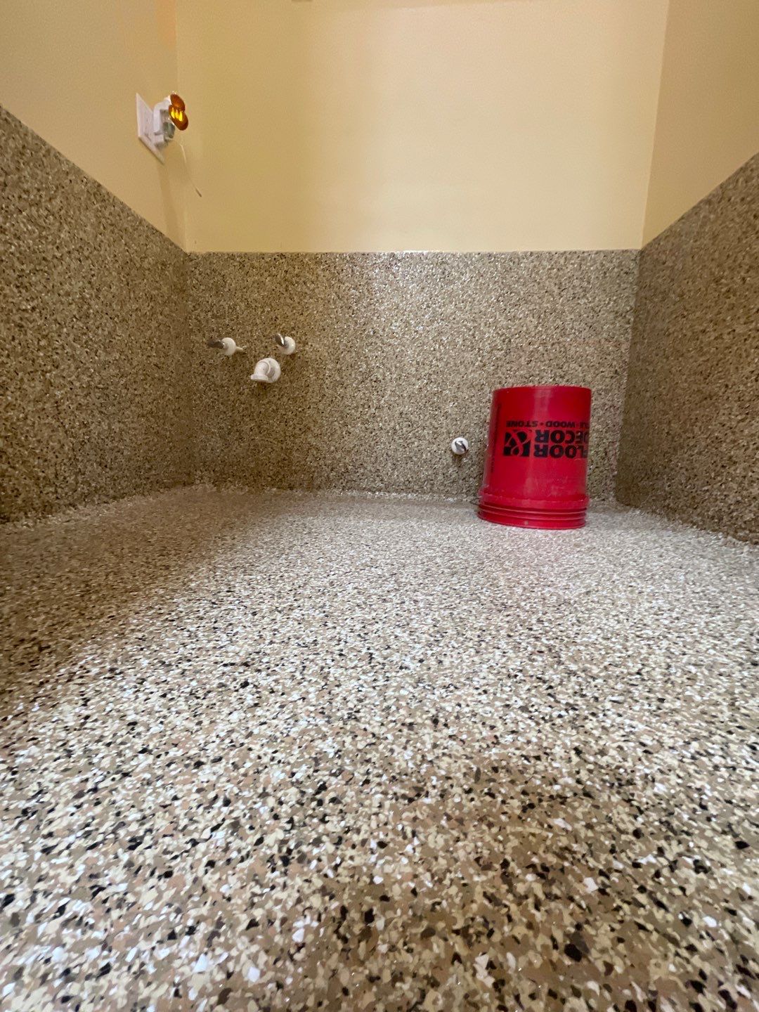 Garage and interior Project in Gainesville, FL in Sandstone by Cross Creek Concrete Coatings