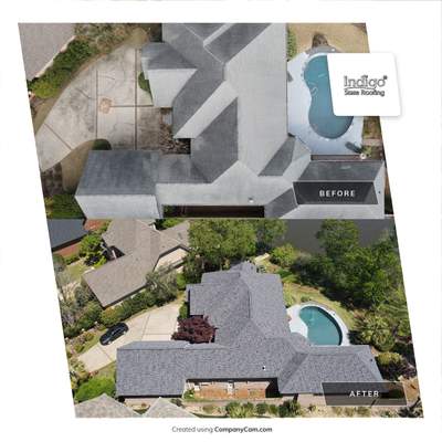Residential Roofing Installation using Owens Corning Duration Midnight Plum
