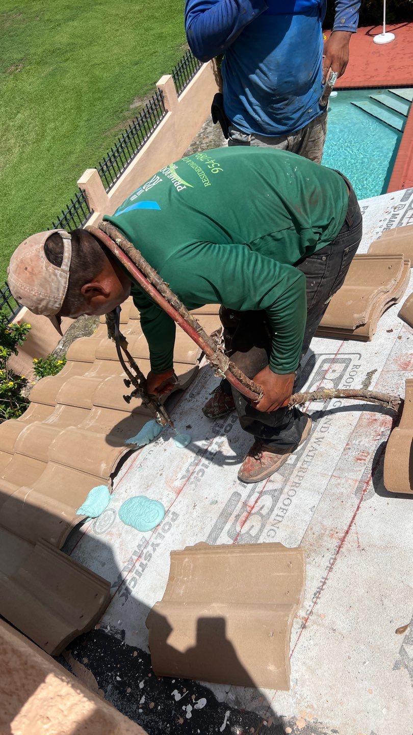 Complete Chimney Rebuild + Tile & Flat Re-Roof  by Morton Roofing, Inc.