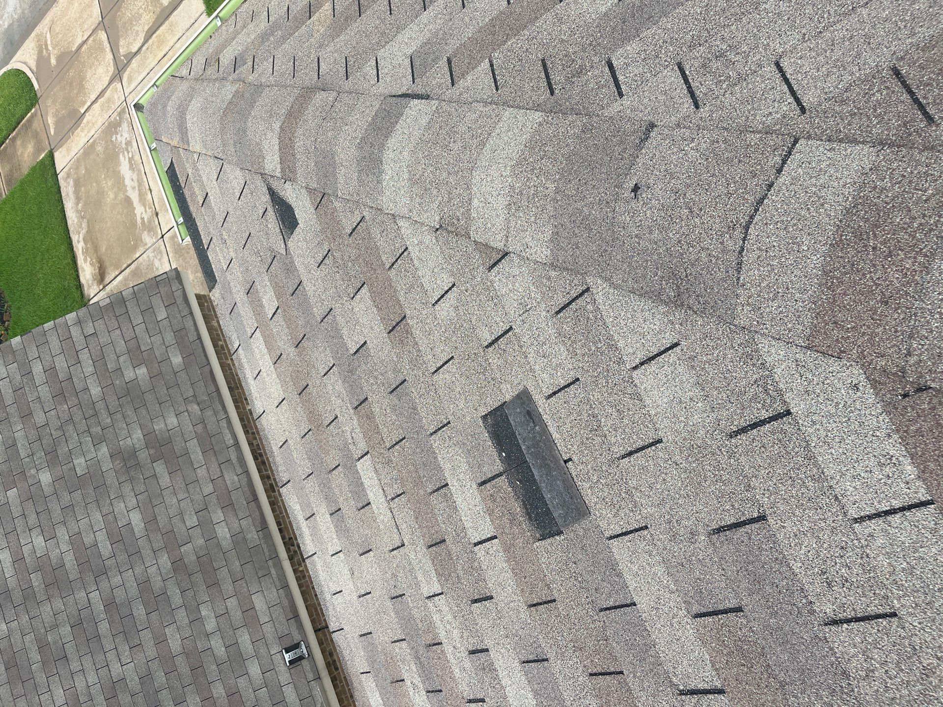 Hail Damage using Owen's Corning Duration (Lifetime) Shingles by Roof Repair Company