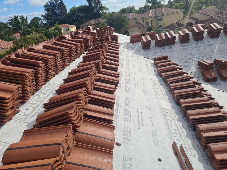 Residential Roofing Installation using Eagle Roofing Tile by BLUES BROTHERS ROOFING