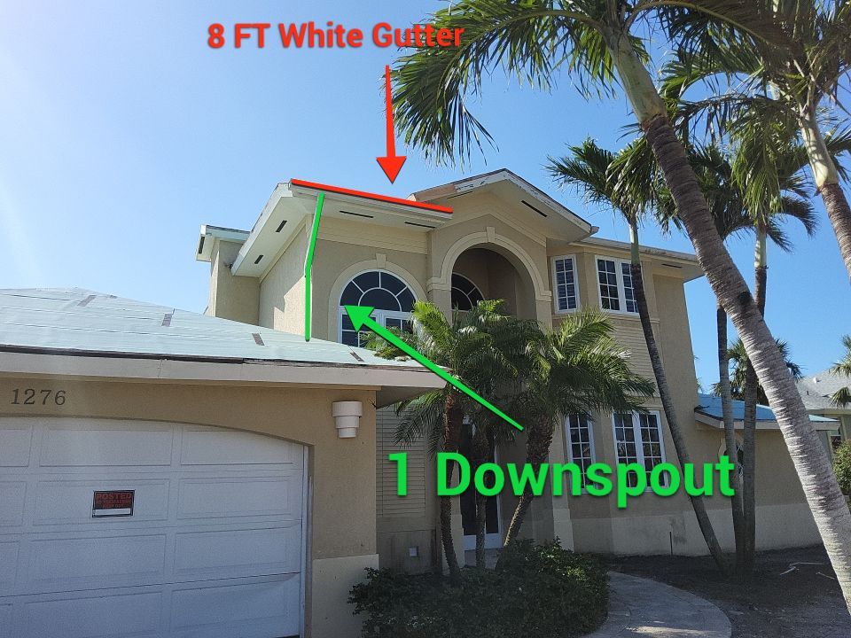Full Gutter System Installation in Sanibel FL by Gutter Professors