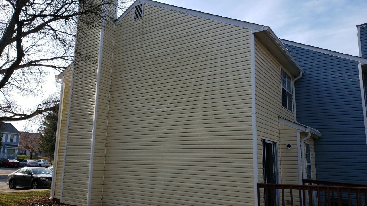 Gutter Cleaning using water by Power Wash Masters LLC