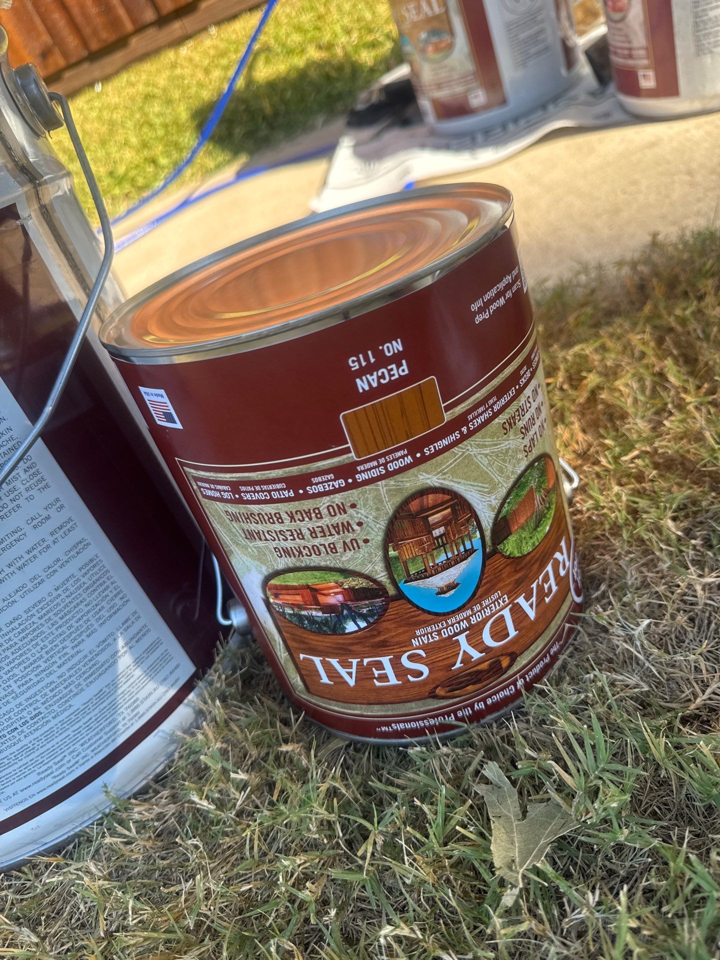 Fence Staining using Ready Seal Stain - Pecan by Lighthouse Contractors