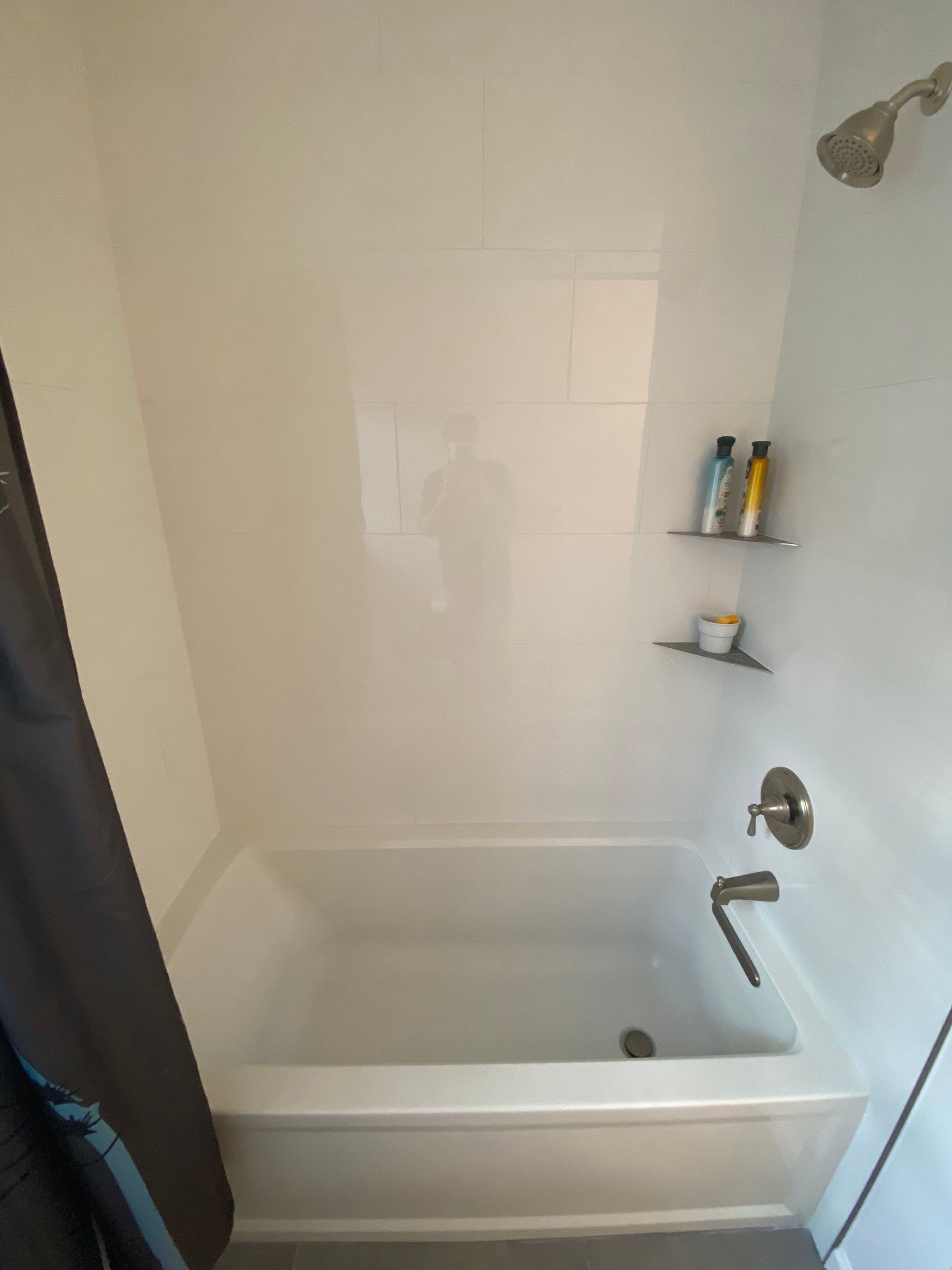 Modern Master Bathroom Remodel with Stacked Stone in Kennesaw by Swift Home Renovations