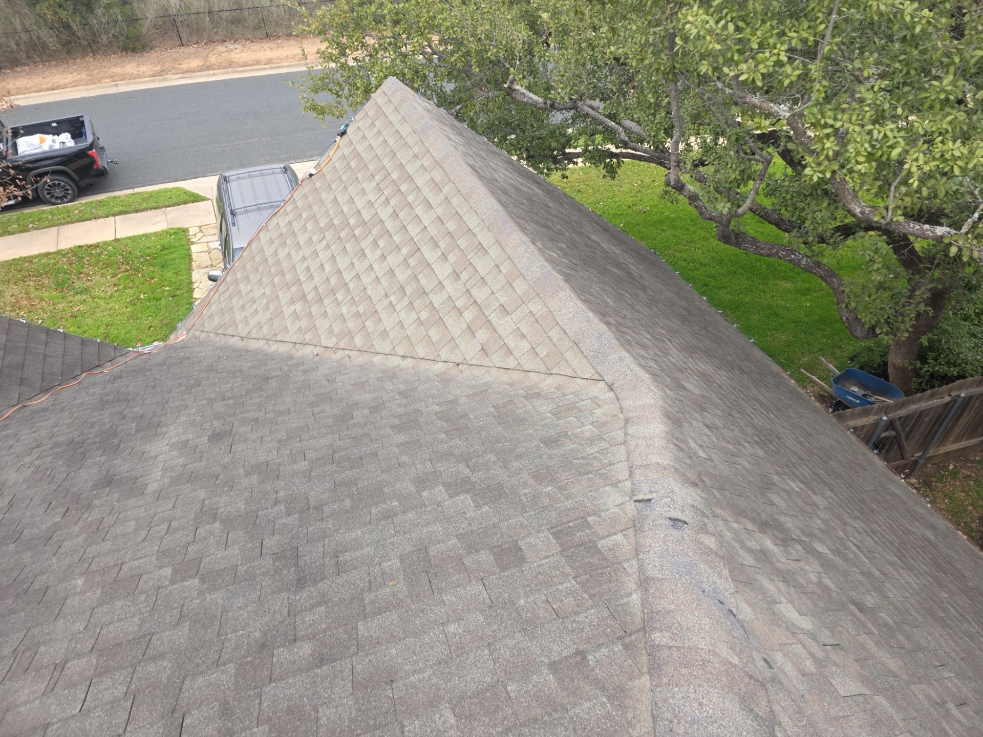 Residential Roofing Replacement, Chimney Repair and OSB Decking Repair in Austin by Caliber Restoration LLC
