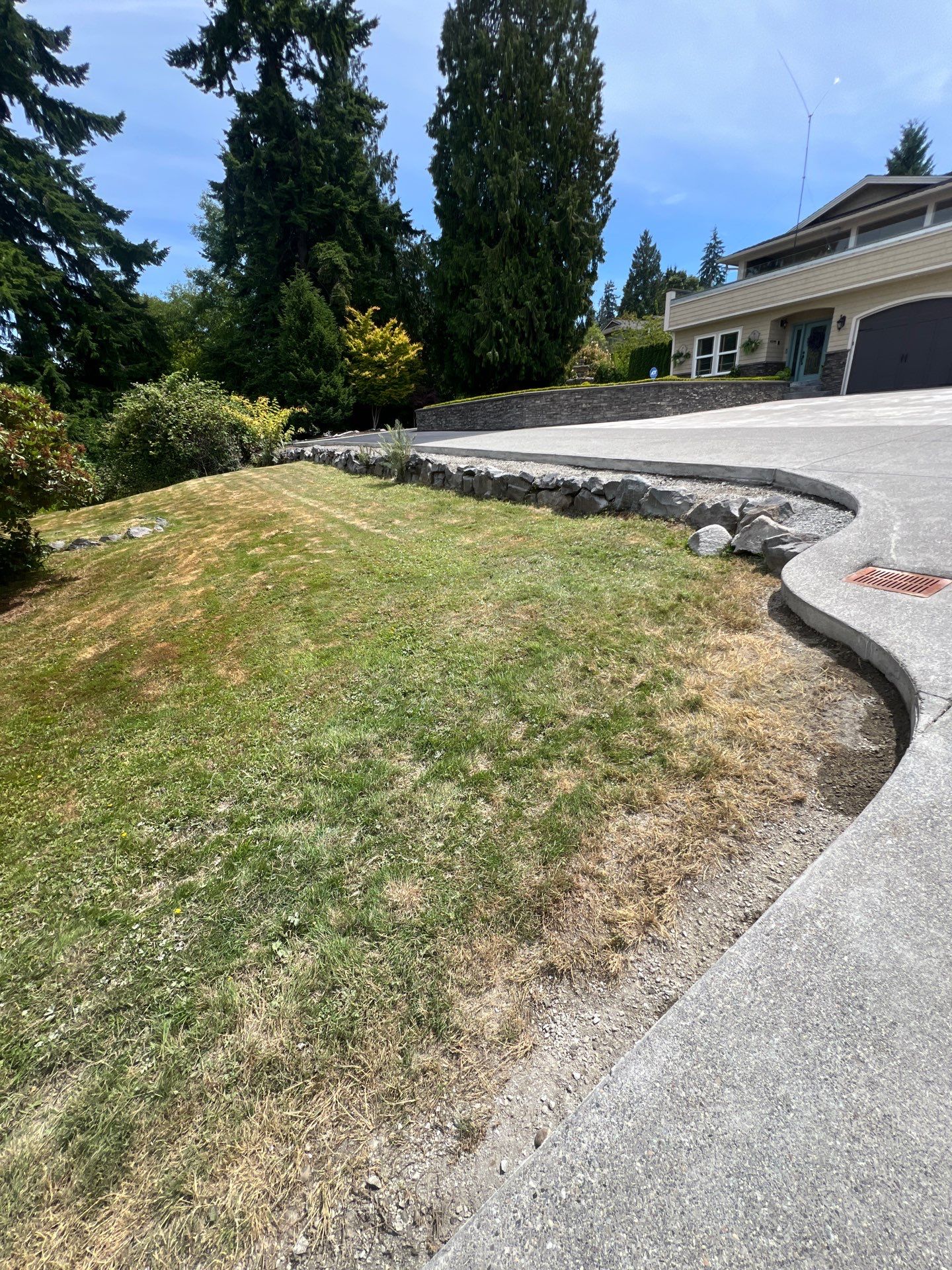 Concrete Driveway Makeover w/ Asphalt Patch | Everett  by Jireh Asphalt & Concrete Inc 