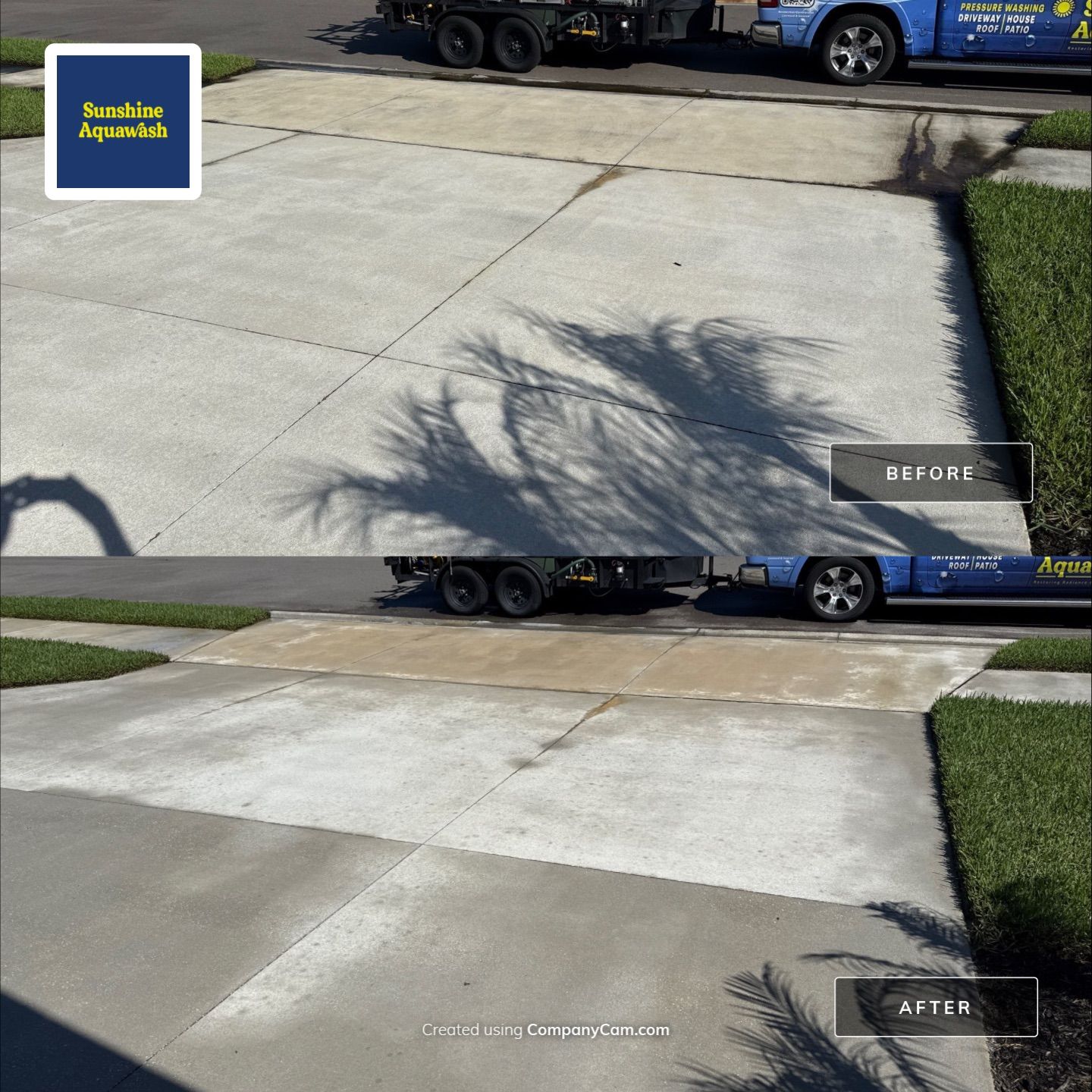 Concrete Driveway & Sidewalk Cleaning — Canoe Creek Community, Parrish, FL by Sunshine AquaWash