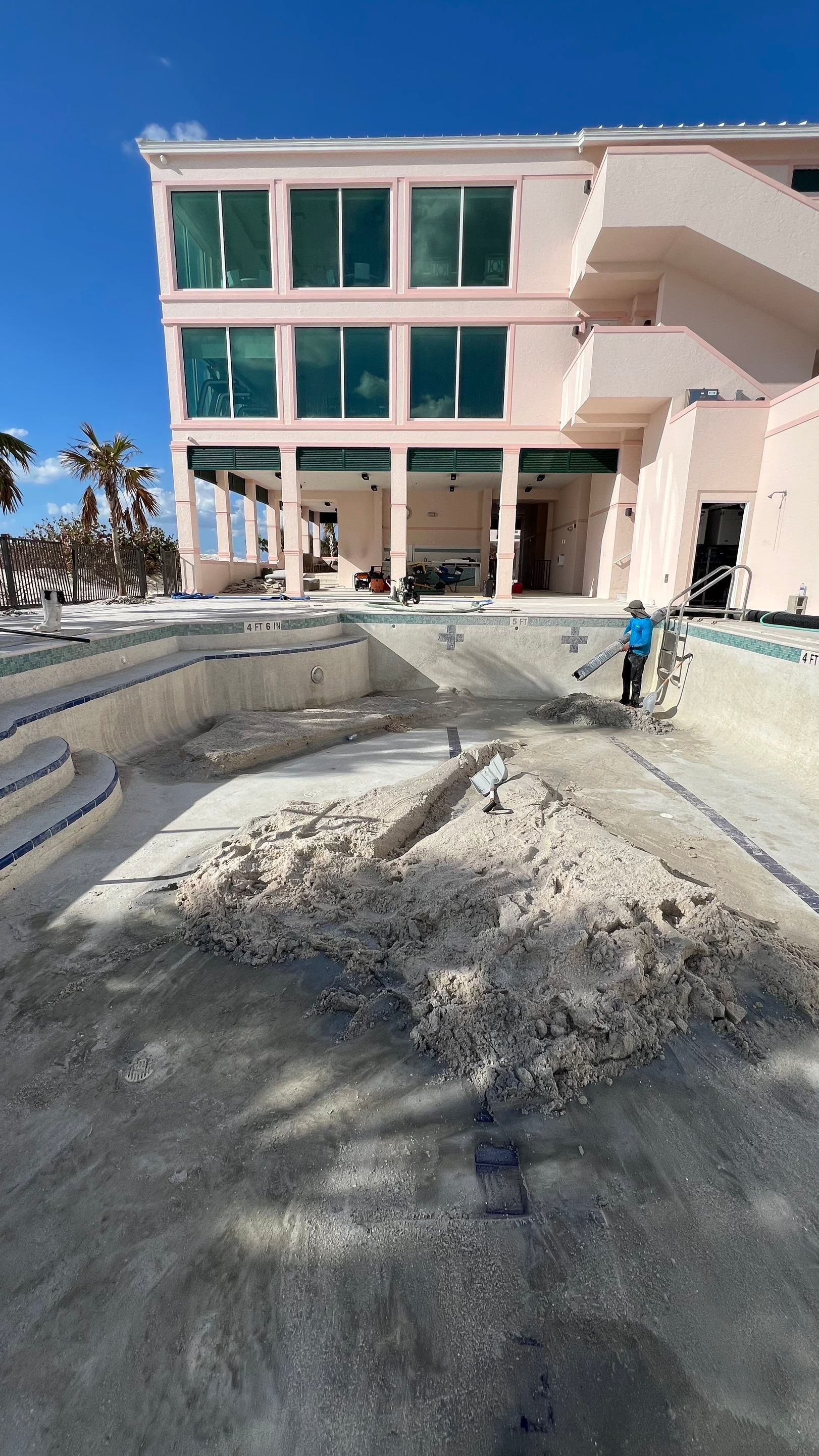 Beachside Community Club Pool Cleanout by APS Power & Water