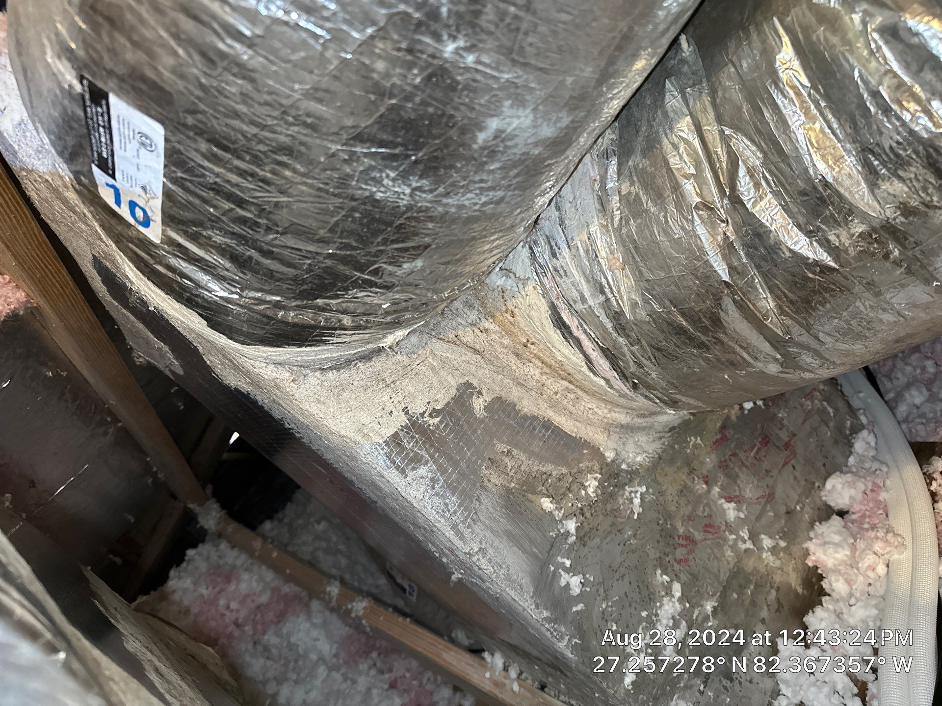 Duct modification in attic  by TIES360 Air Ducts Plus