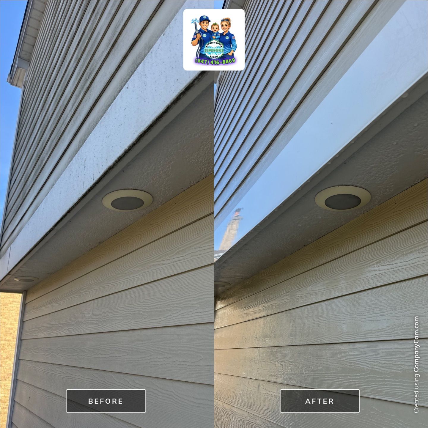 Project in Glenview by Simmons Power & Soft Washing