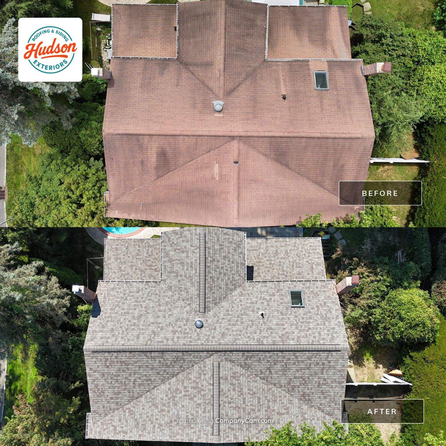 Project in White Plains by The Energy Efficient Roofer & George's Seamless Gutters