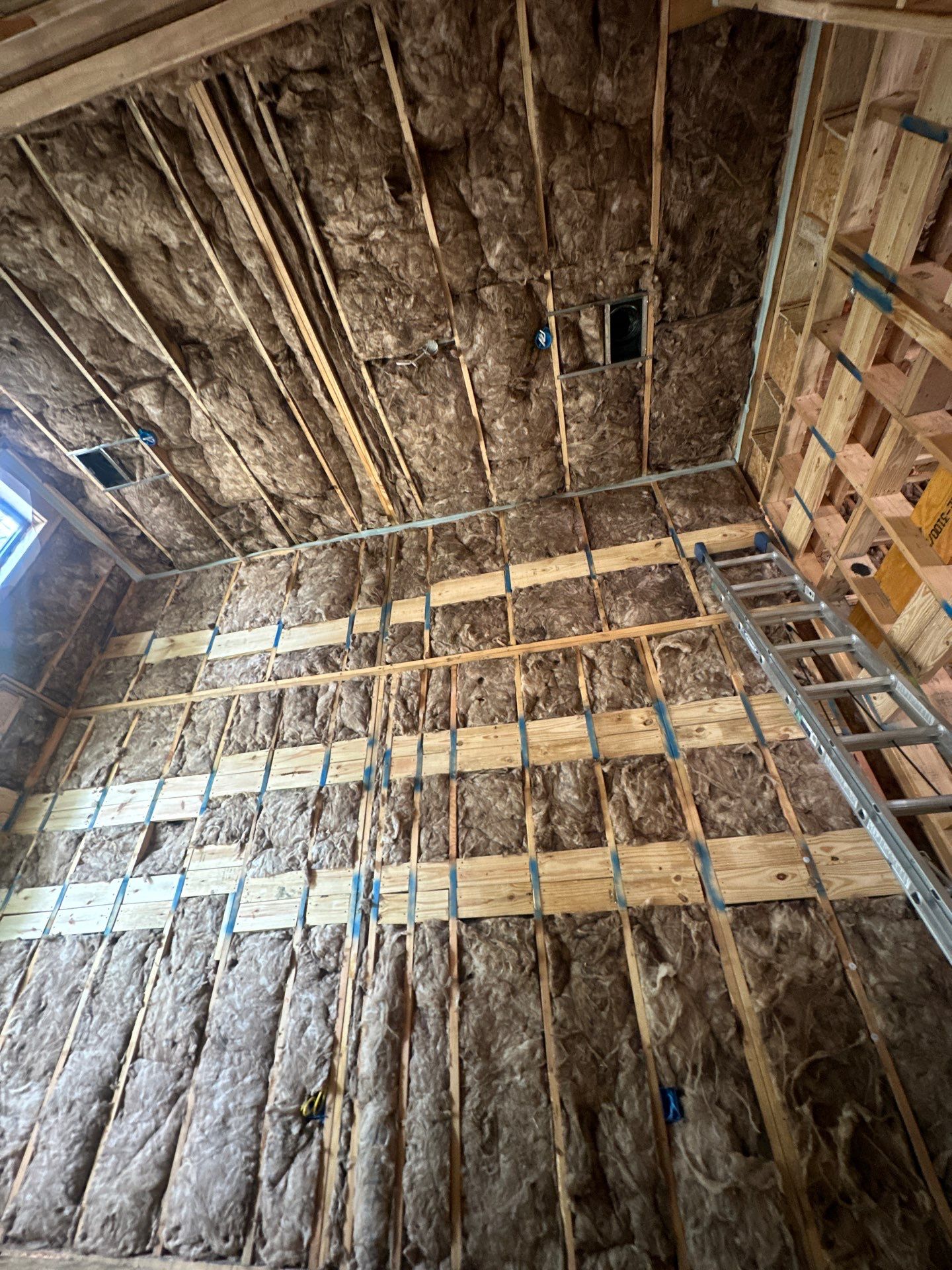 Full install on this new beautiful custom home in Dallas by Apex Insulation Solutions