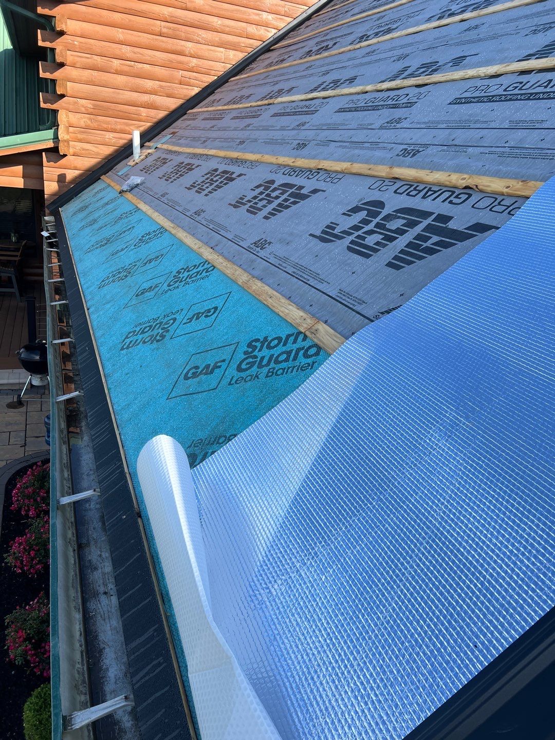 Residential Roofing Installation using Performance Panel Metal - Frost Black by RoofX 