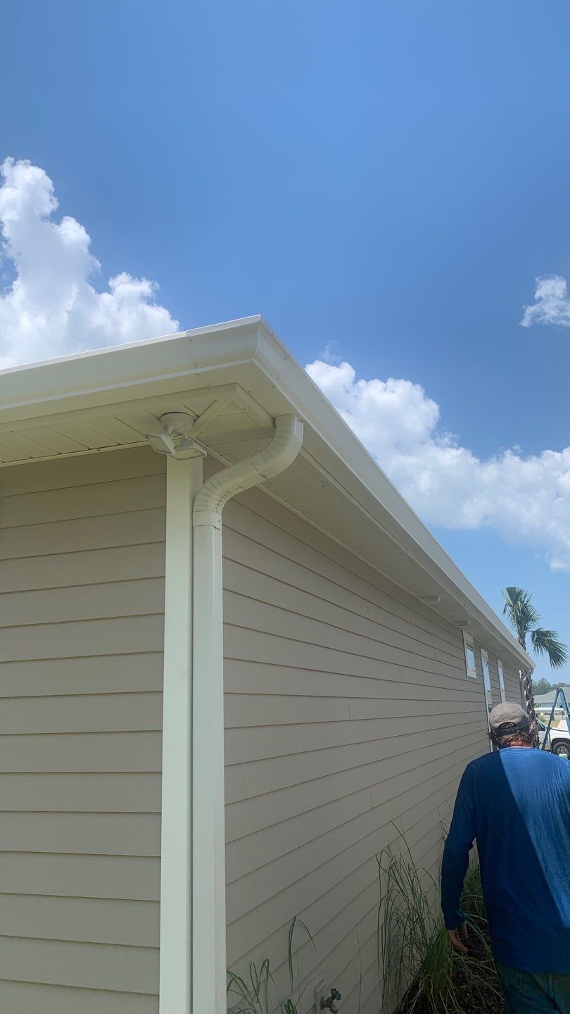 Seamless Gutter Installation Using 6 Inch K-Style Seamless Gutters by Gutter Professors