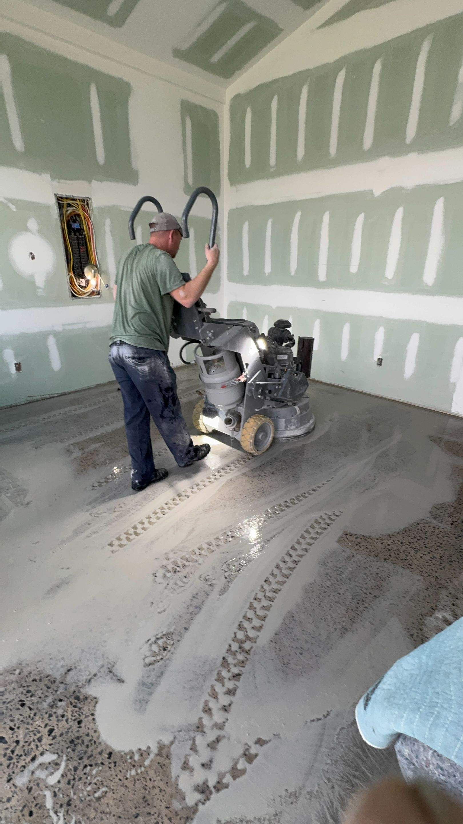 Natural Full Aggregate Polished floor by Endure Concrete Coatings