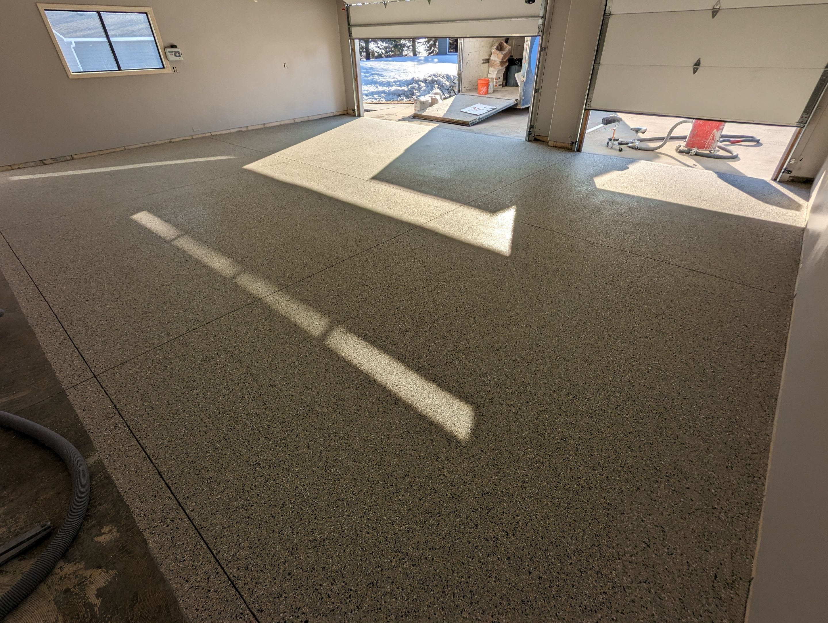 Garage using Mediterranean by Select Painting, Coatings & Garage Cabinets