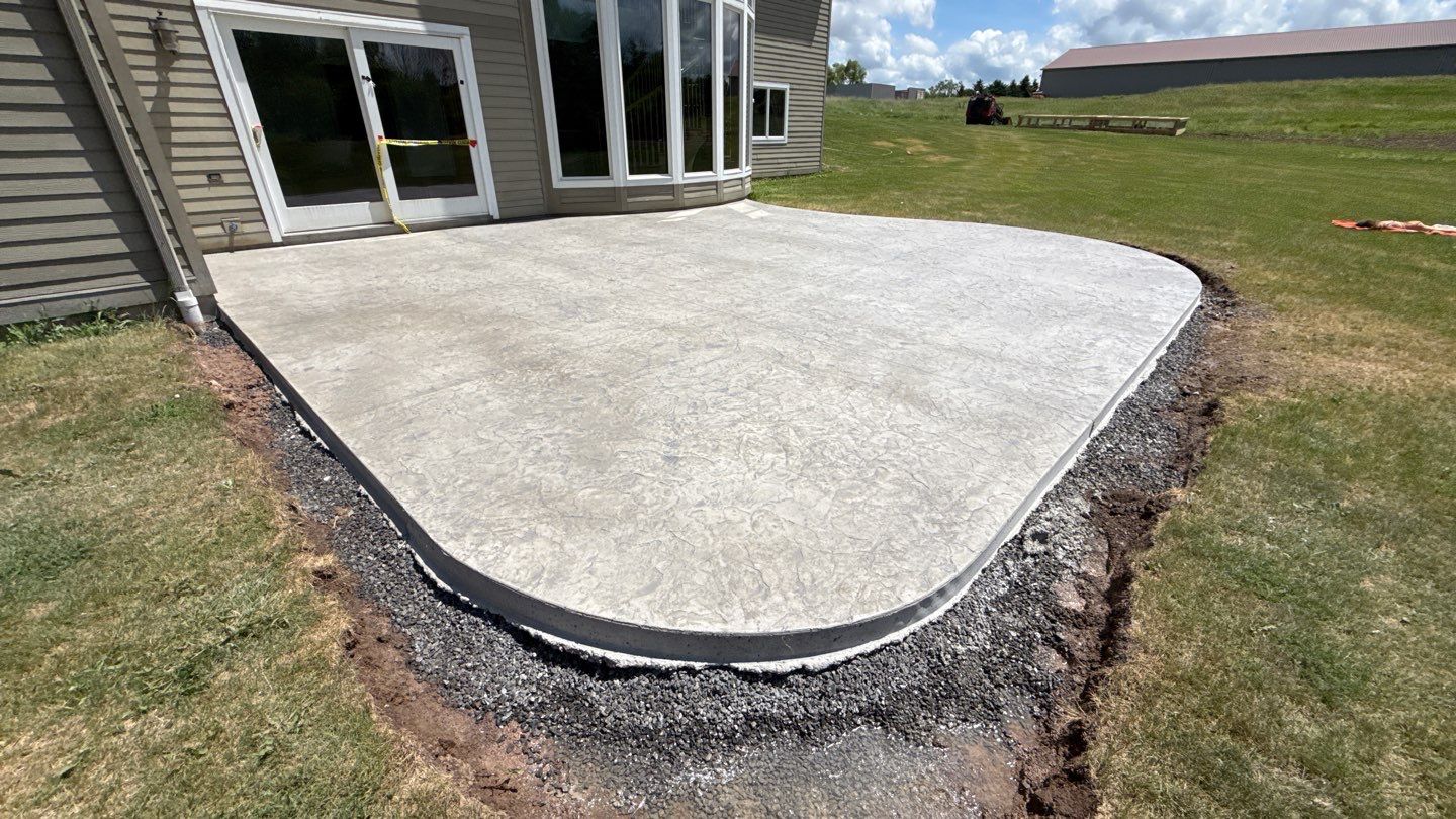 Oxford Slate Stamp Patio by NG Masonry & Construction LLC