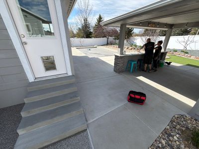 Silver Creek Flak Coating for Patio and Entry Steps in Sioux Falls