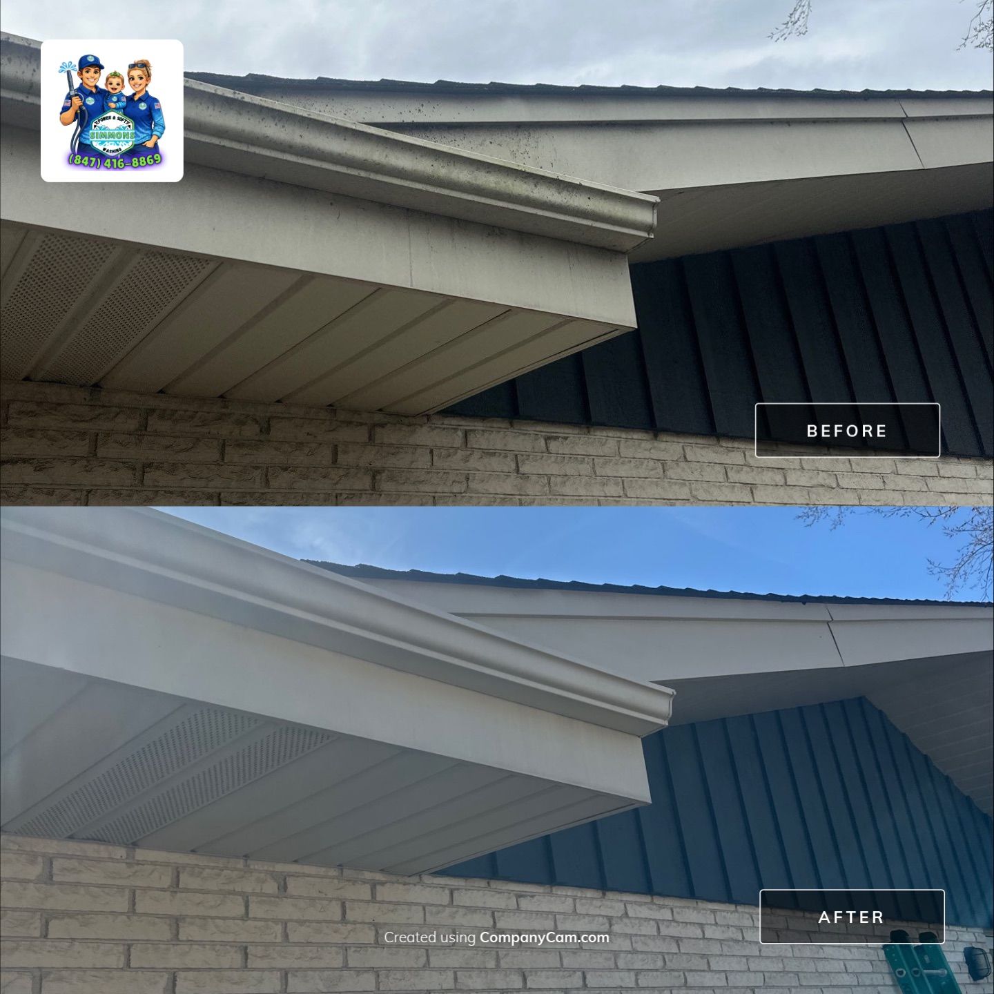 Highland Park, IL House Wash by Simmons Power & Soft Washing