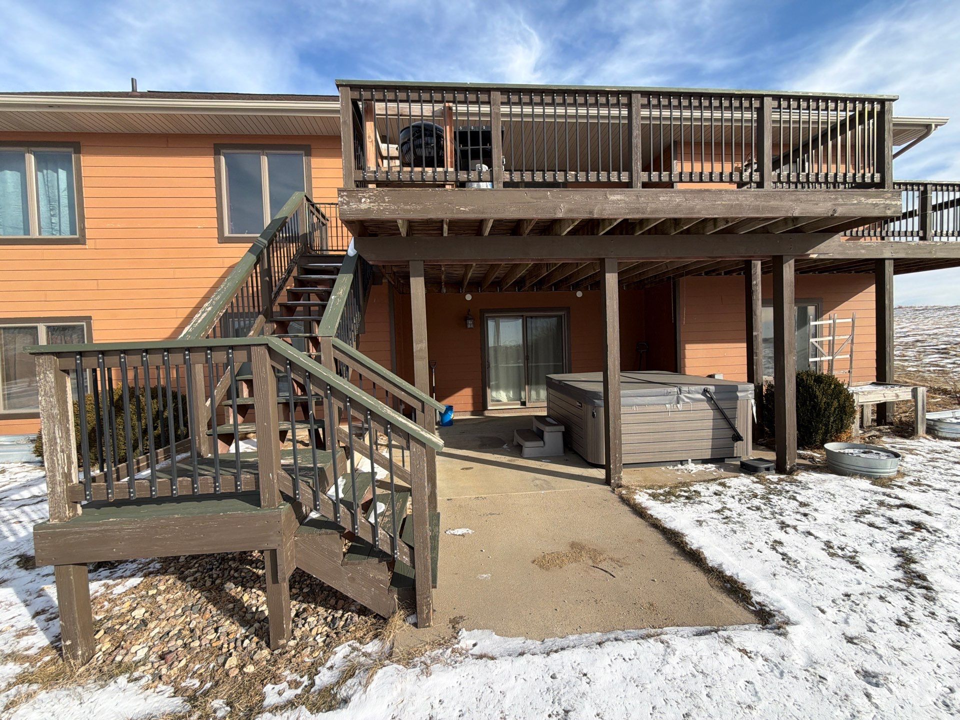 Residential Exterior Painting and Siding Restoration in Crooks by Select Painting, Coatings & Garage Cabinets