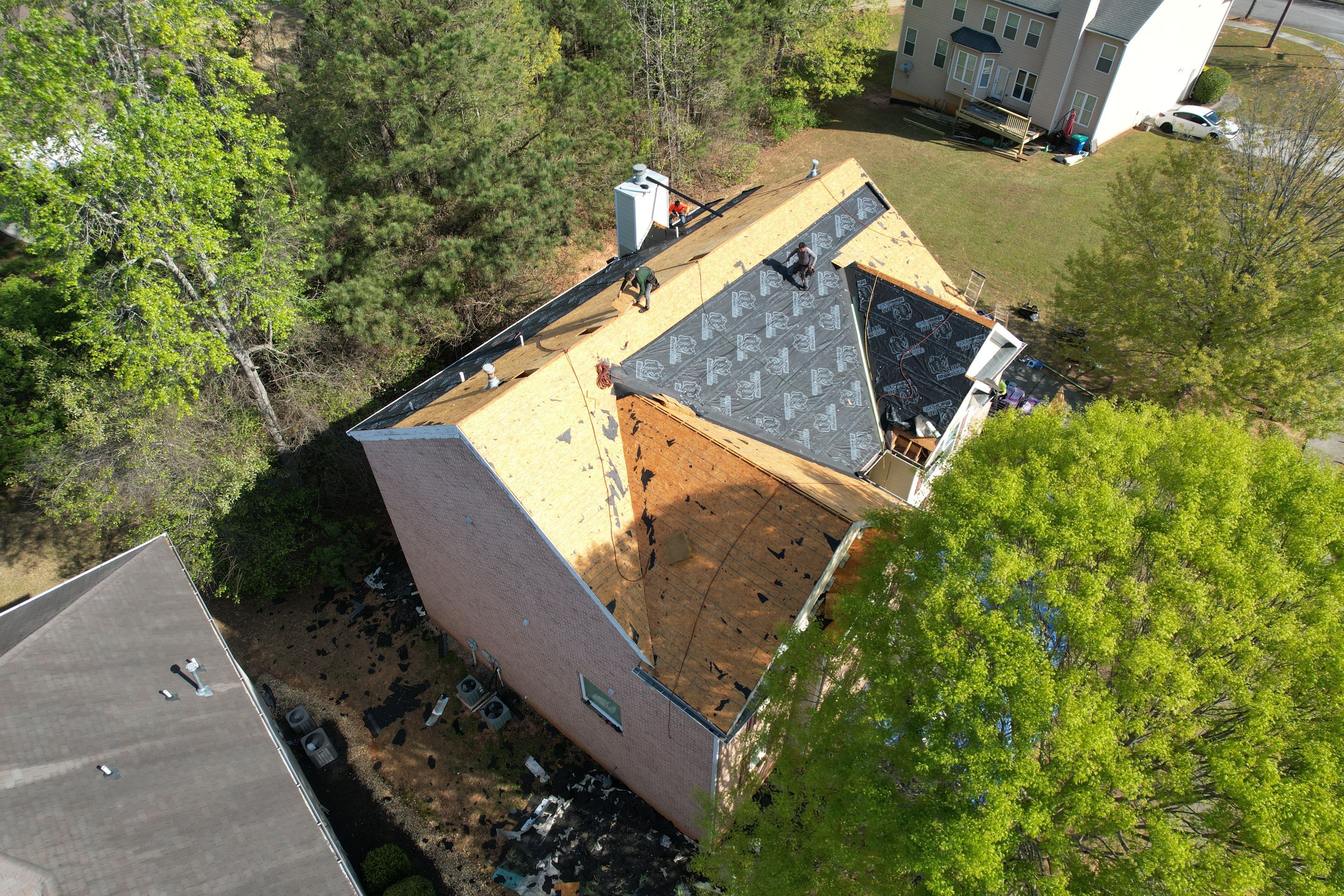 Residential Roofing Installation using Owens Corning Onyx Black by Inspector Roofing and Restoration